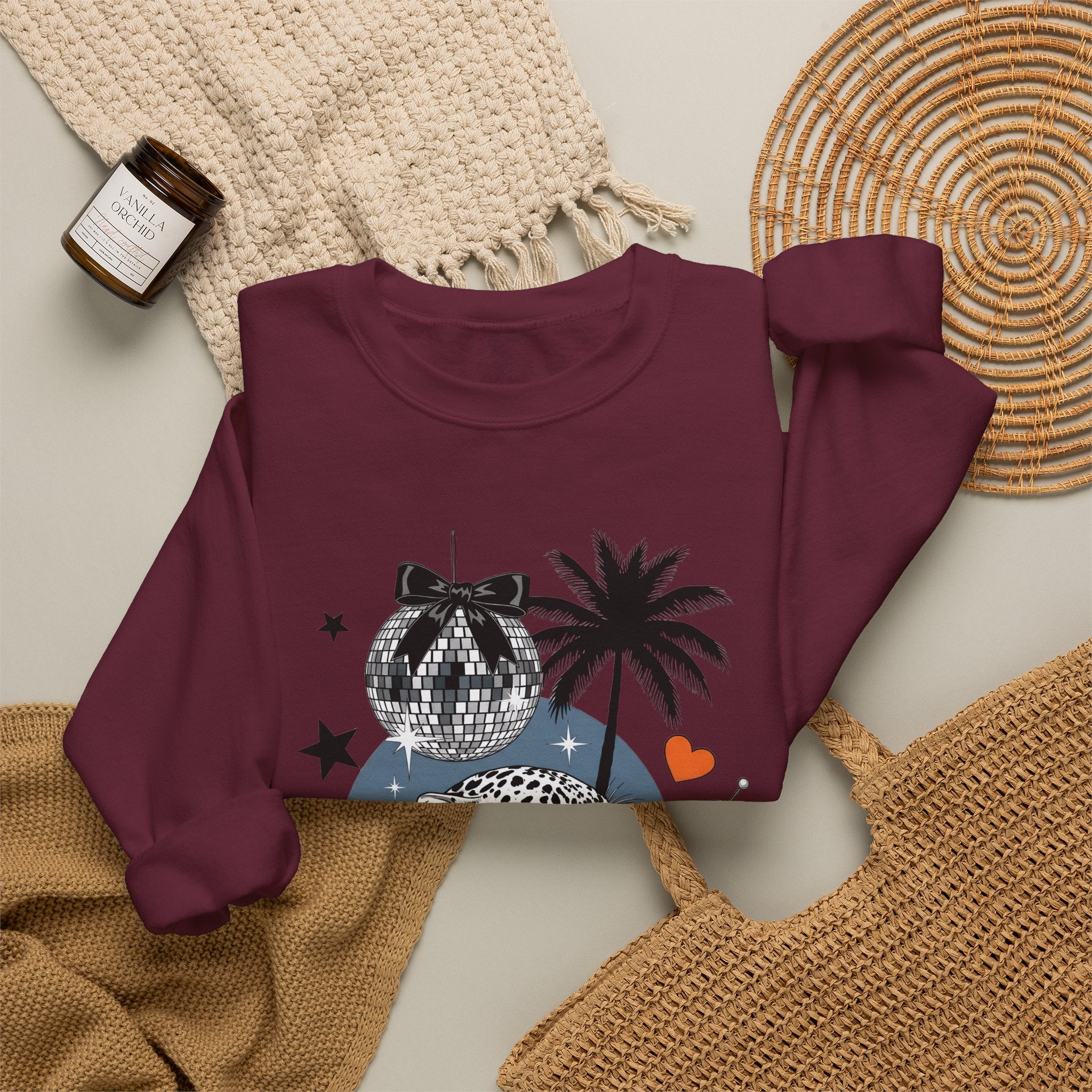 Disco Cheetah Sweatshirt - Gildan