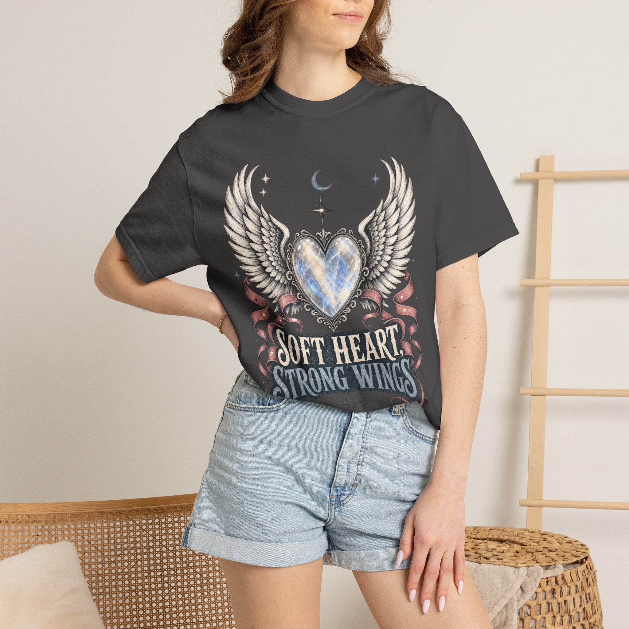 Soft Heart Strong Wings Tee - Comfort Colors