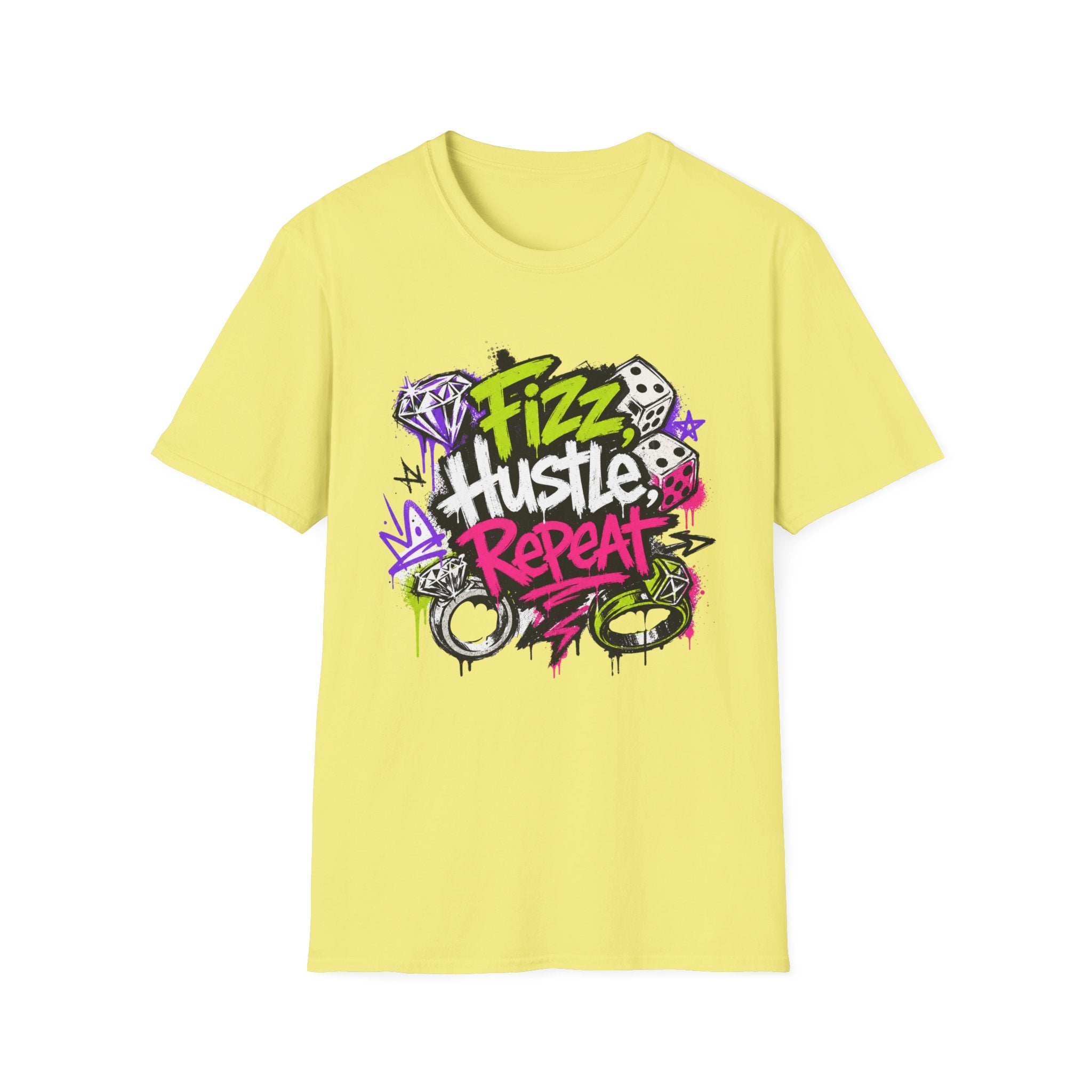 Fizz Hustle Repeat Tee - Gildan