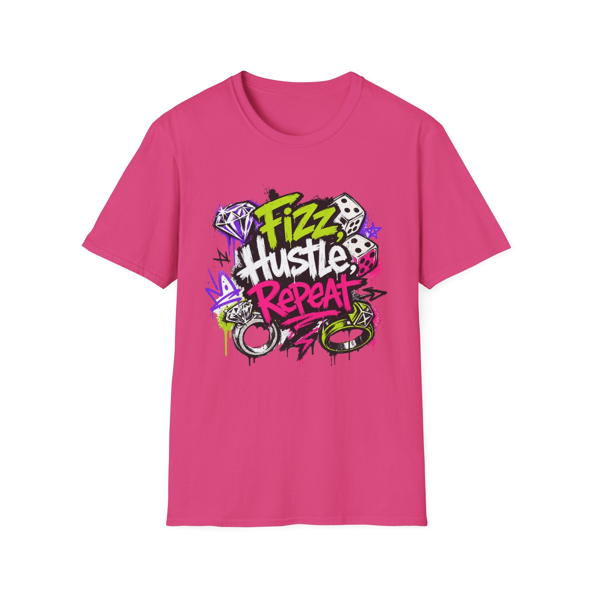 Fizz Hustle Repeat Tee - Gildan