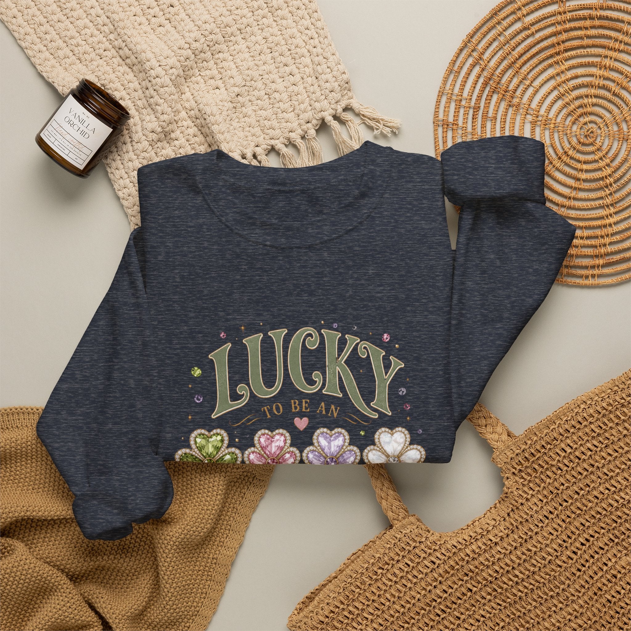 Lucky To Be An August Girl Sweatshirt