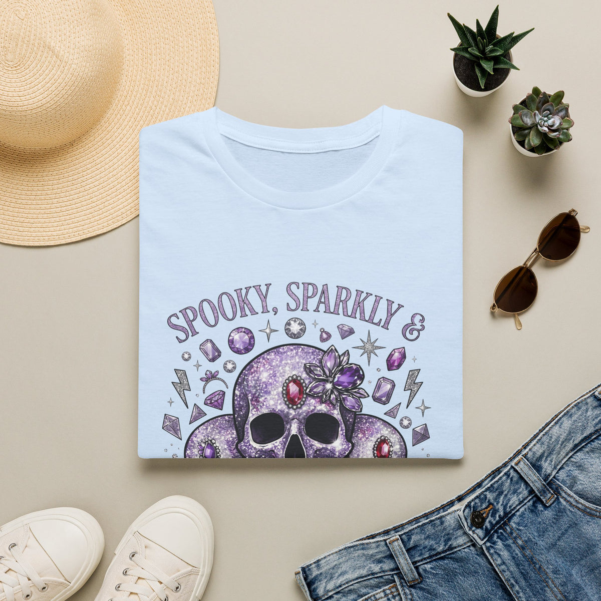 Spooky and Sparkly Tee - Gildan