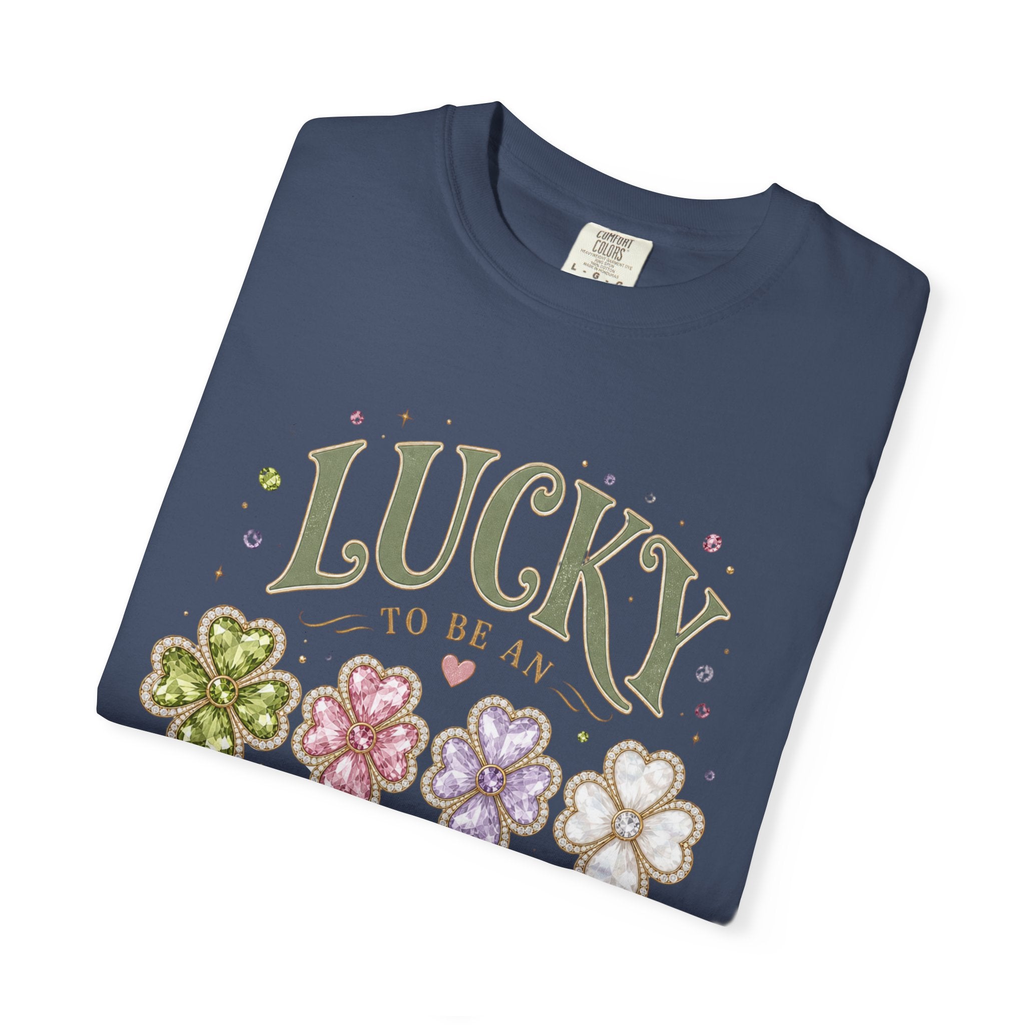 Lucky To Be an August Girl Tee - Comfort Colors