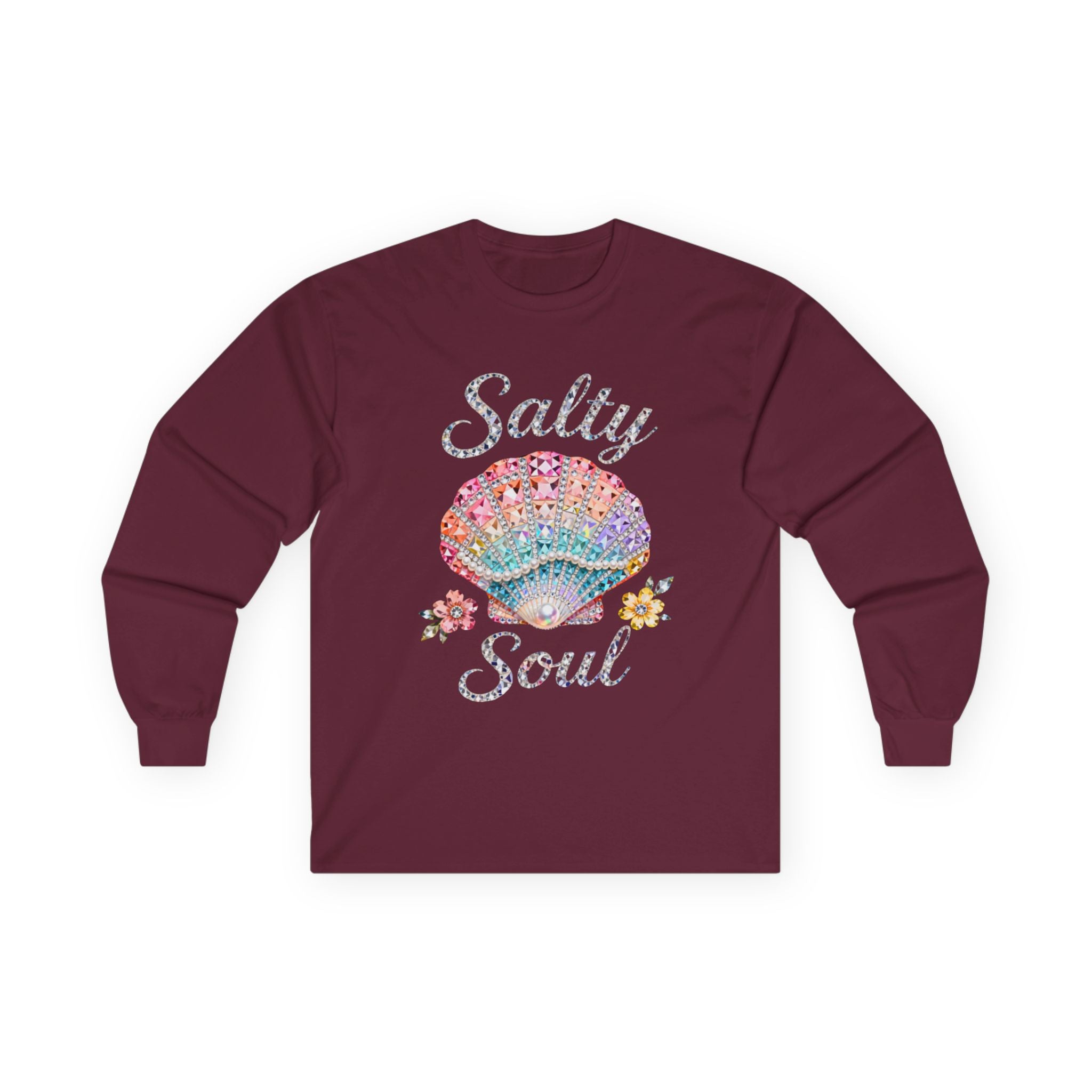 Salty Soul Long Sleeve Tee - Gildan