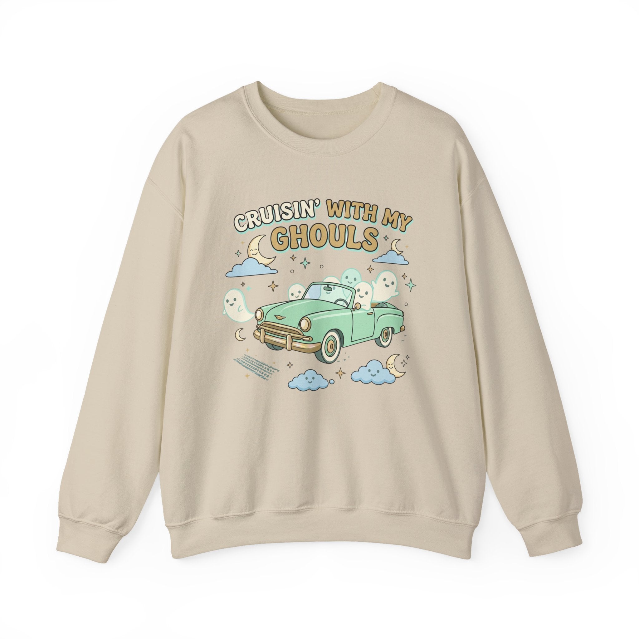 Cruisin' With My Ghouls Sweatshirt - Gildan