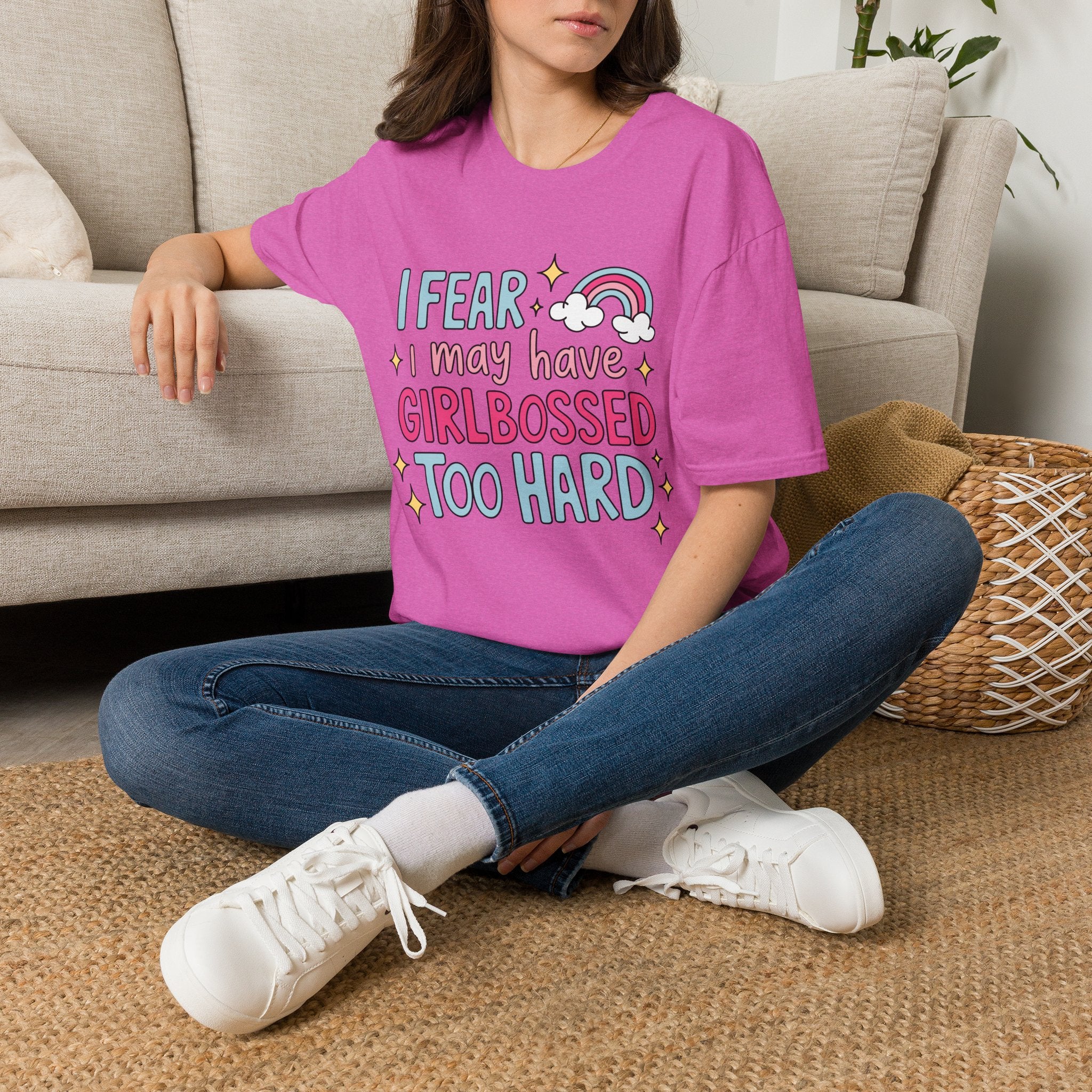 Girlbossed Too Hard Tee- Gildan