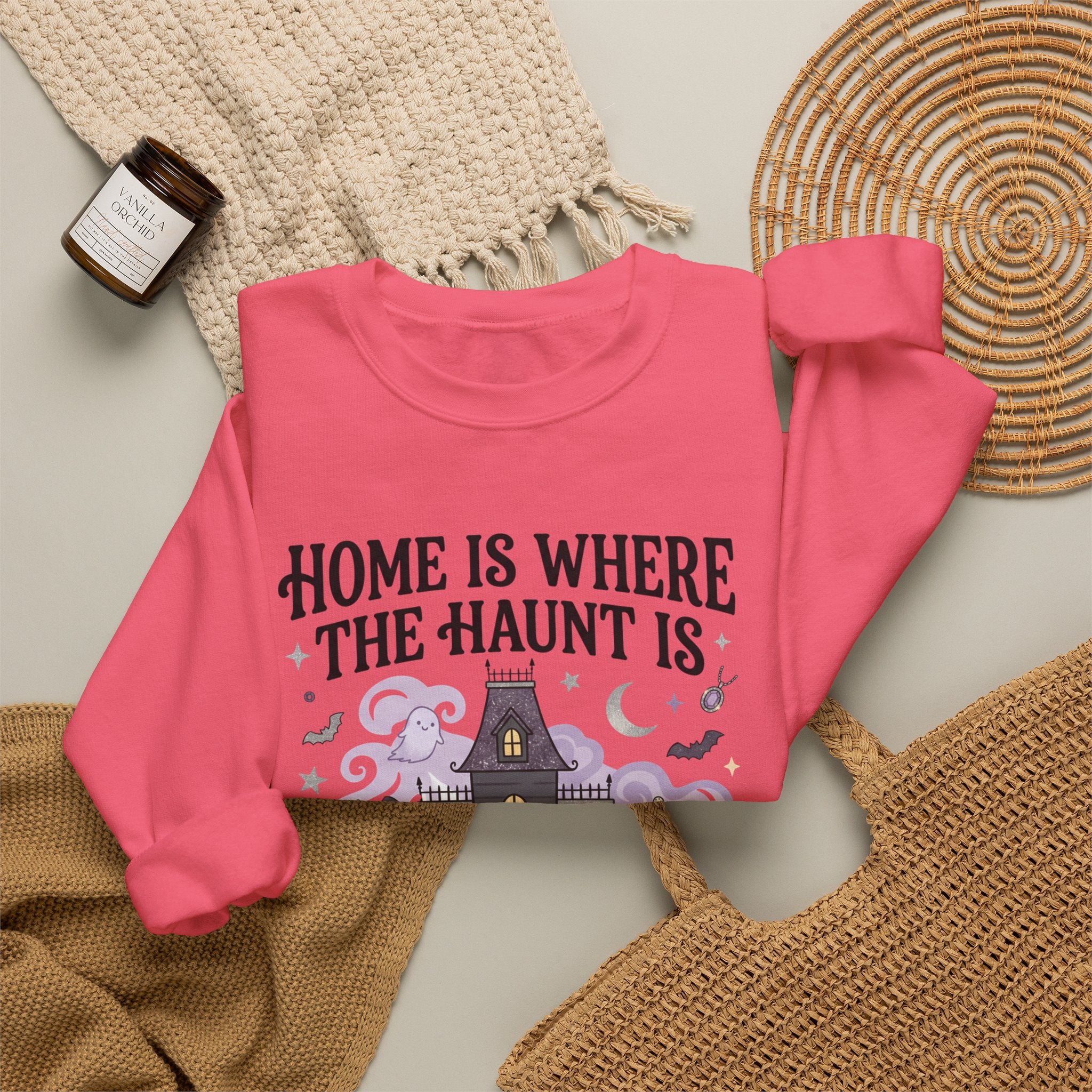 Home Is Where The Haunt Is Sweatshirt - Gildan