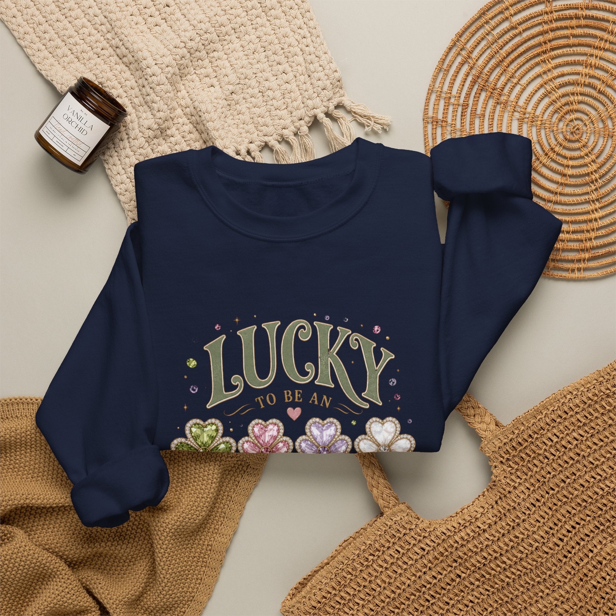 Lucky To Be An August Girl Sweatshirt