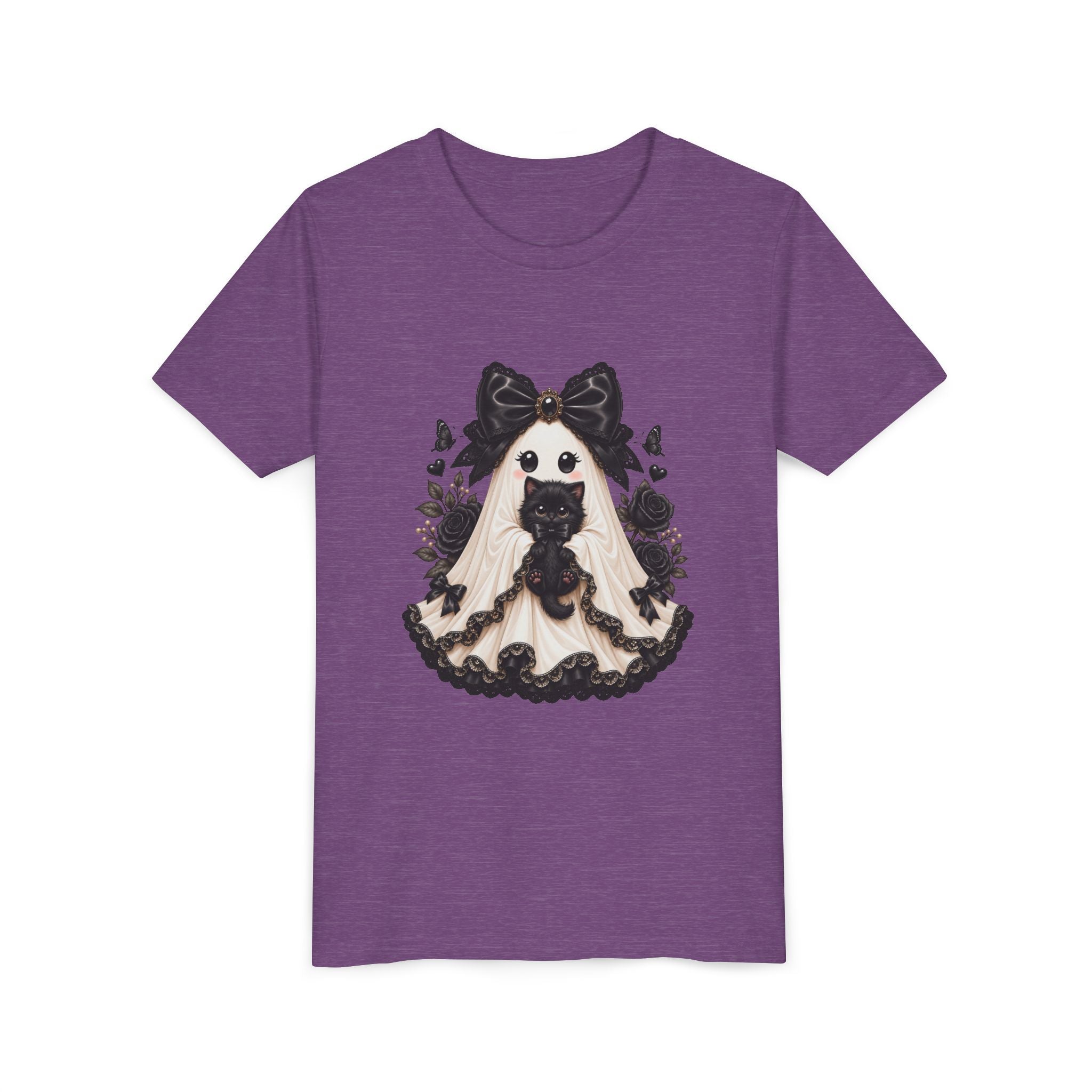 Lace Kitten Ghost Tee - Youth Tee