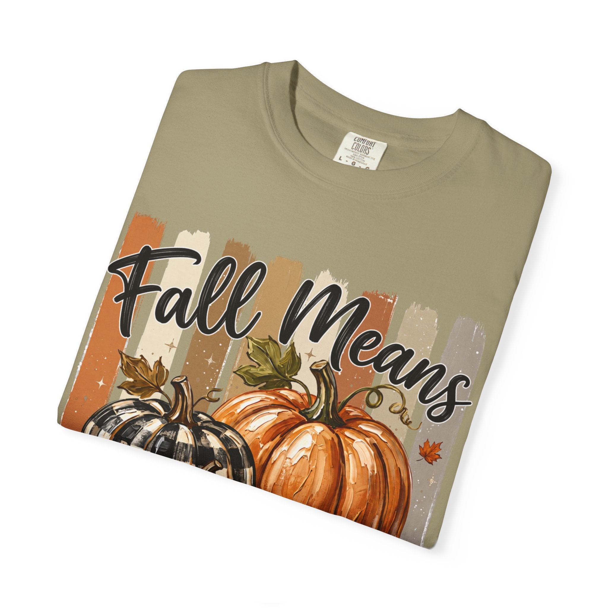 Fall Means Football Tee - Comfort Colors