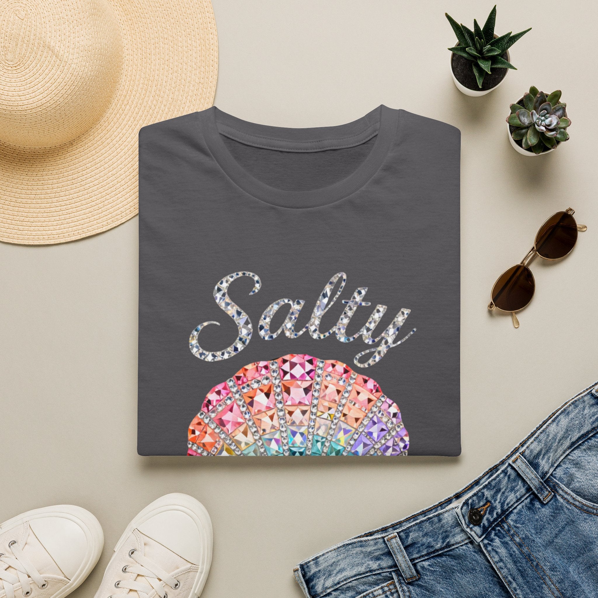 Salty Soul Jewel Tee - Gildan