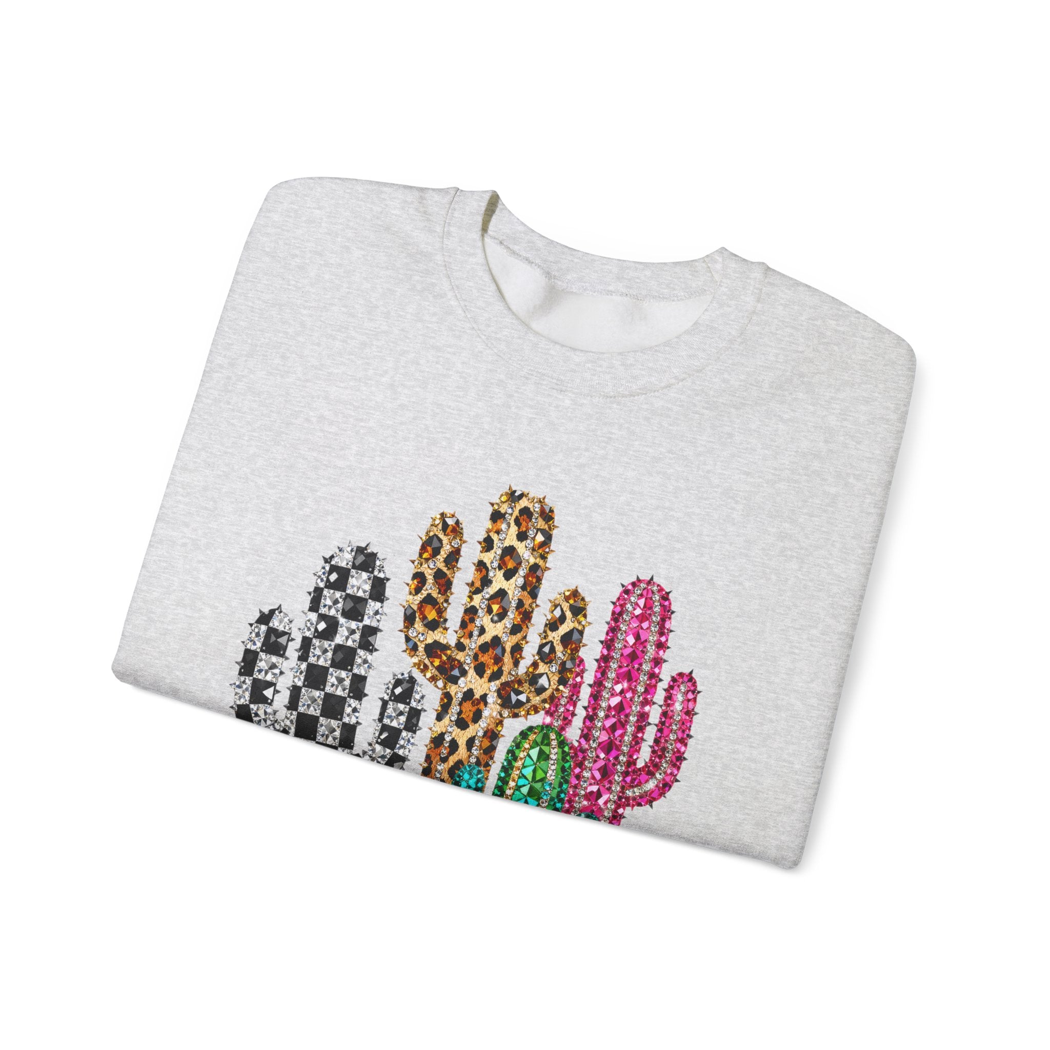 The Jeweled Cactus Sweatshirt - Gildan