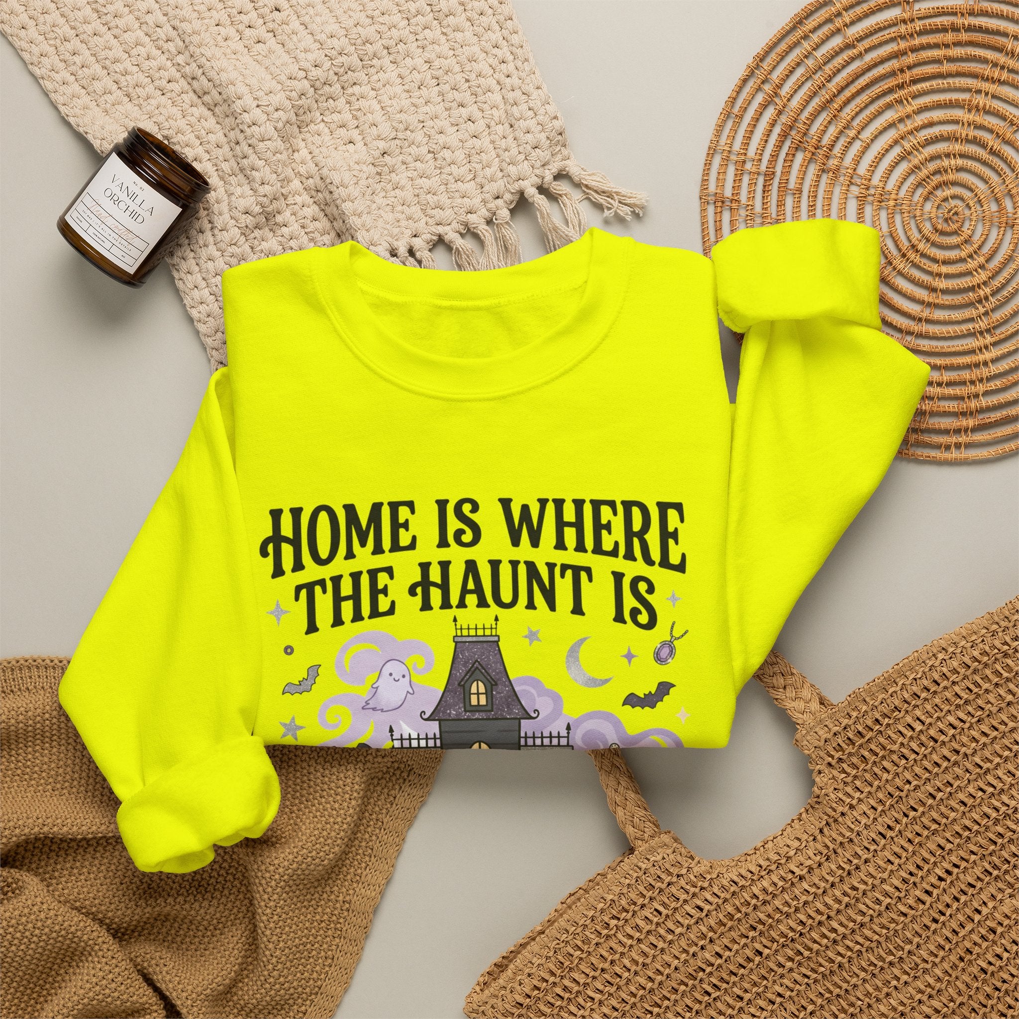 Home Is Where The Haunt Is Sweatshirt - Gildan
