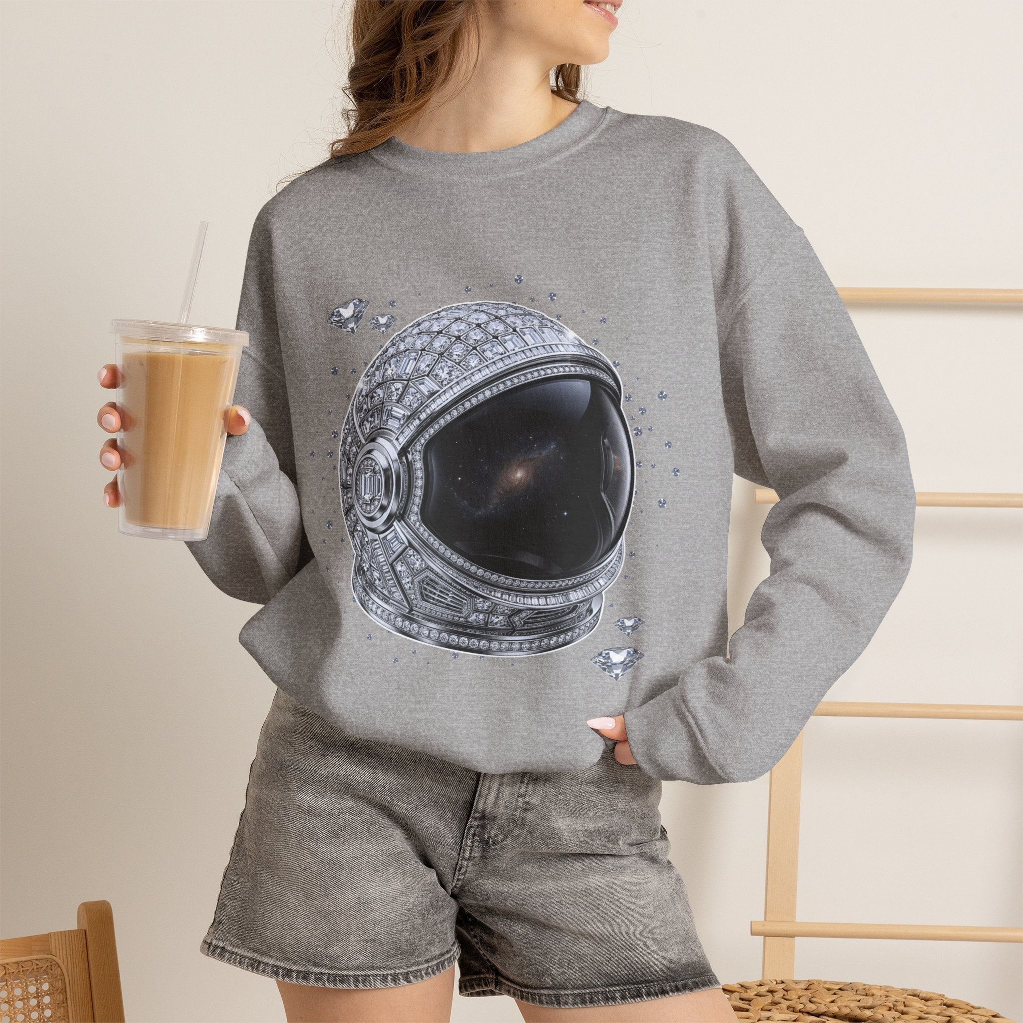 Sparkle Astronaut Sweatshirt - Gildan