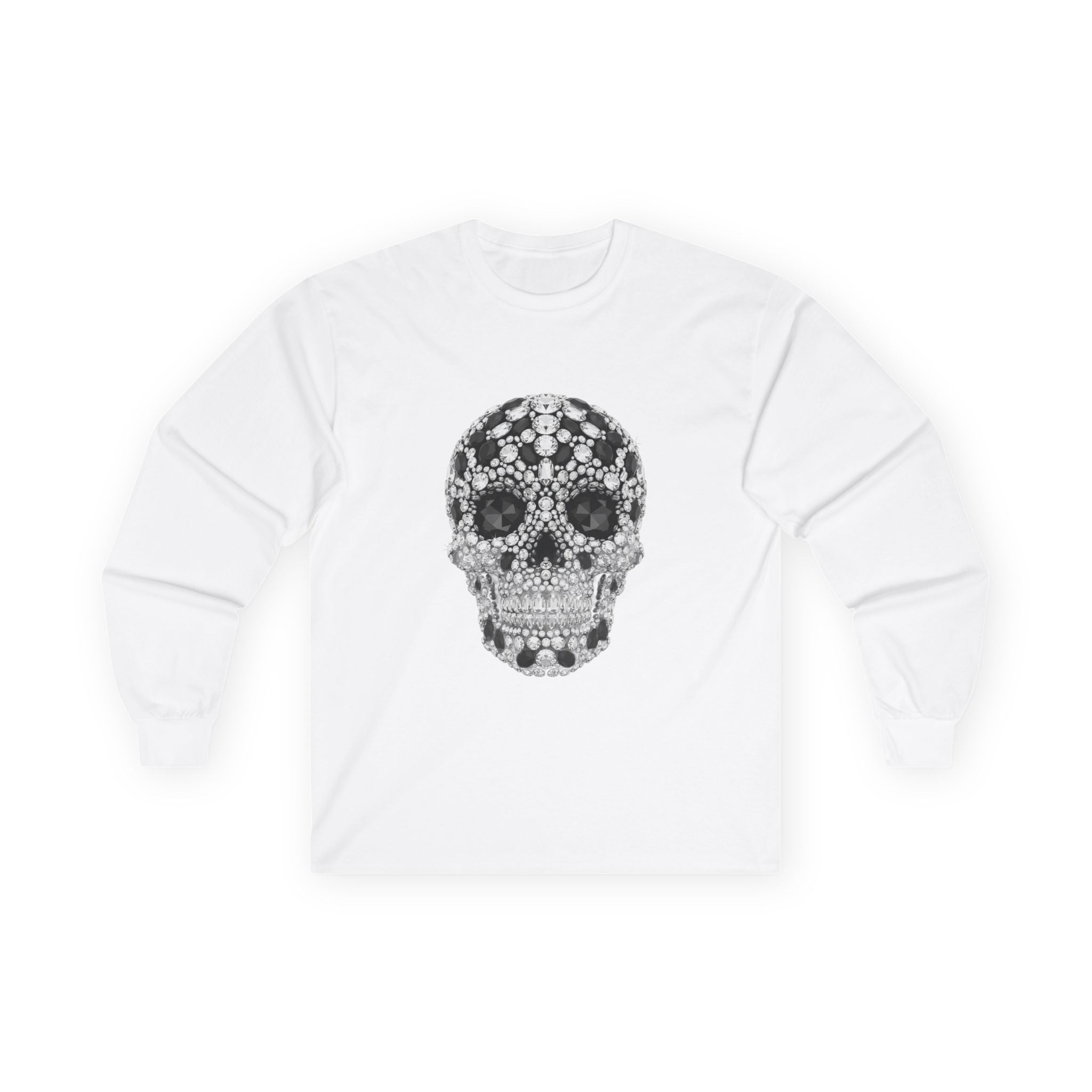 Gemstone Sugar Skull Long Sleeve Tee