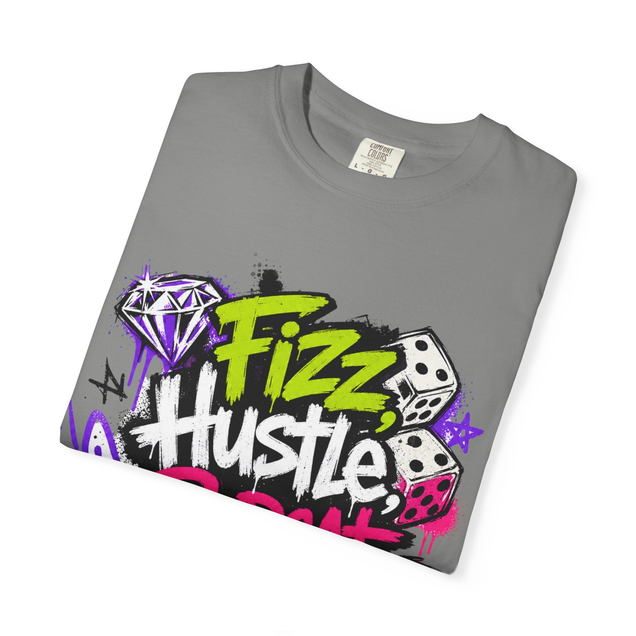 Fizz Hustle Repeat Tee - Comfort Colors