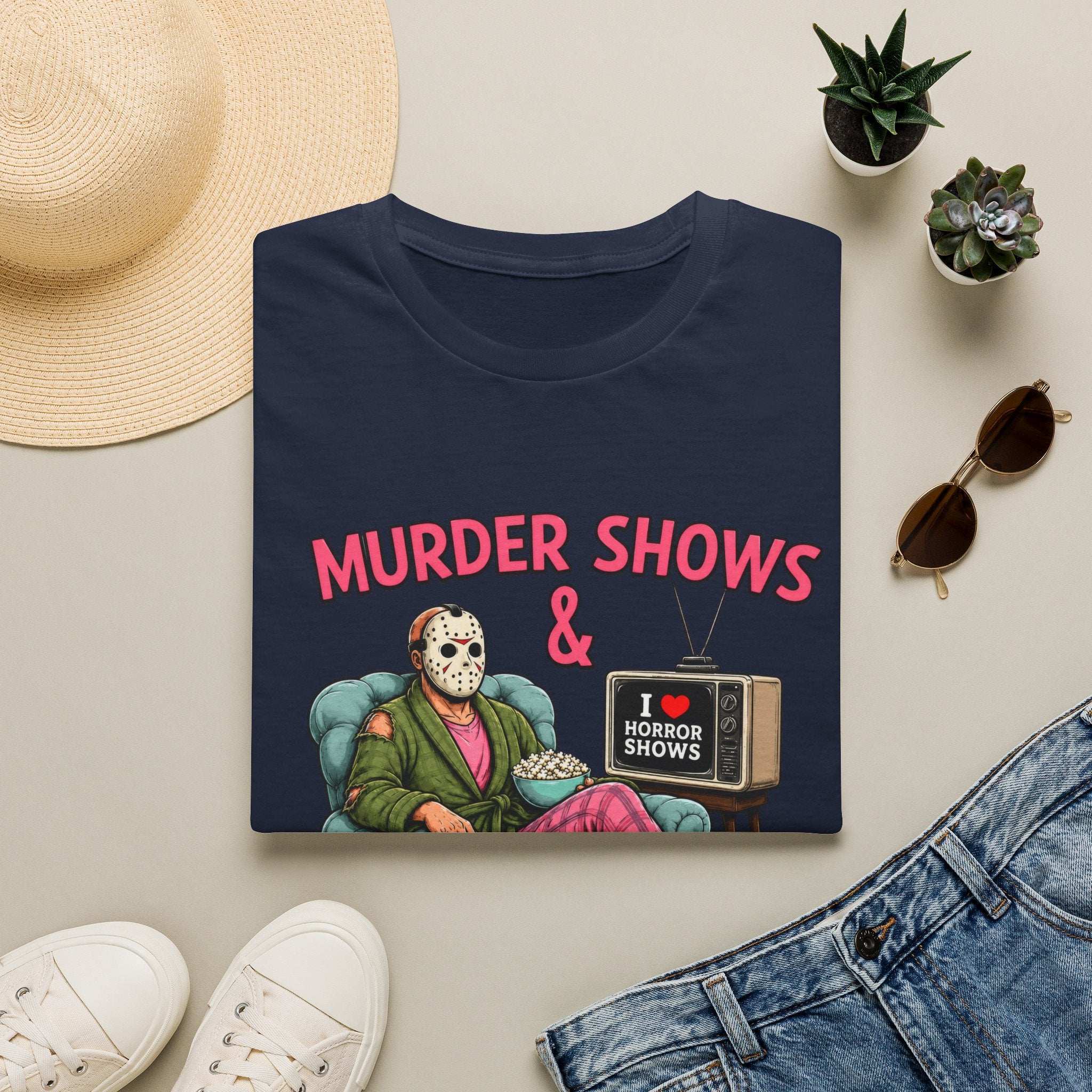 Murder Shows and Comfy Clothes Tee- Gildan