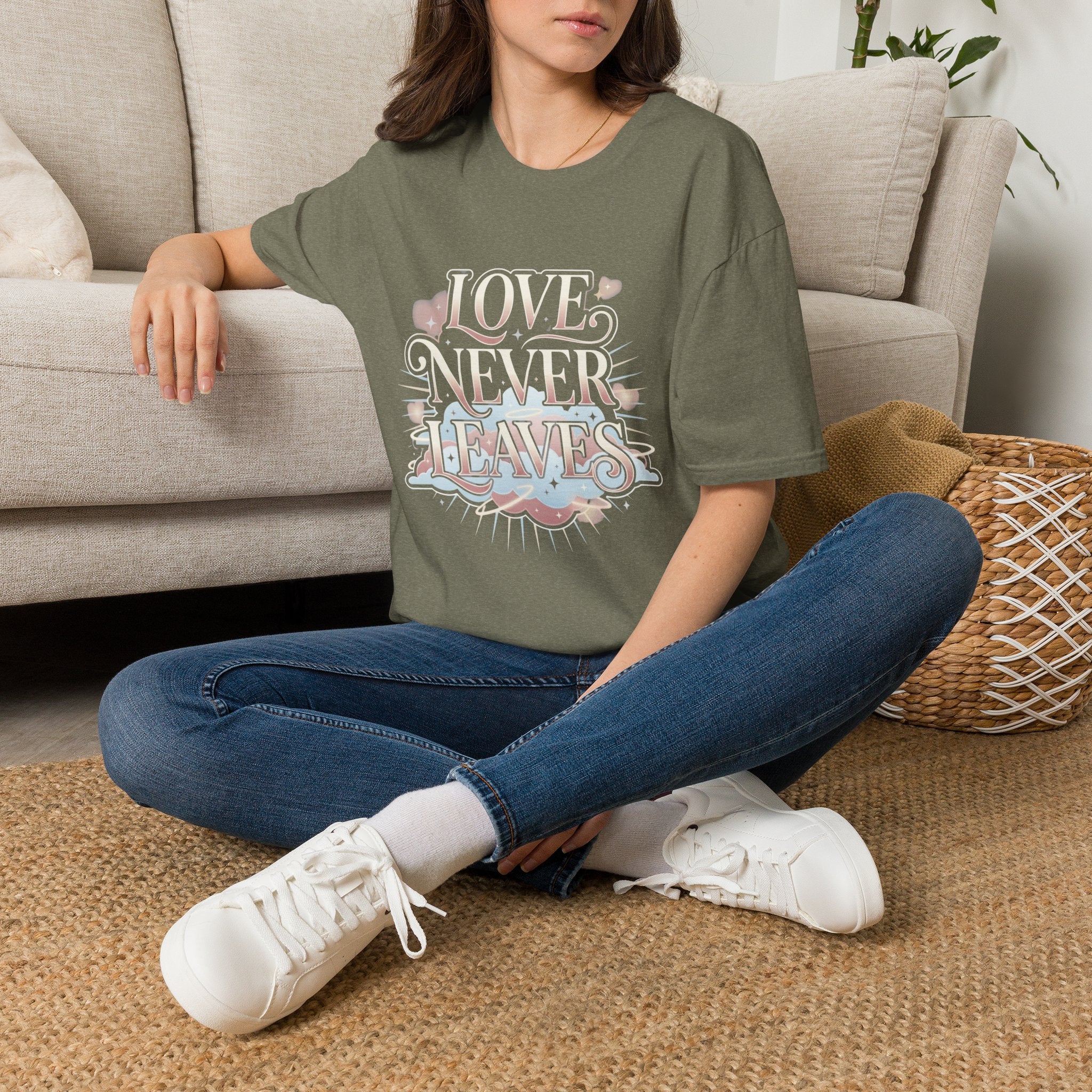 Love Never Leaves Tee - Gildan