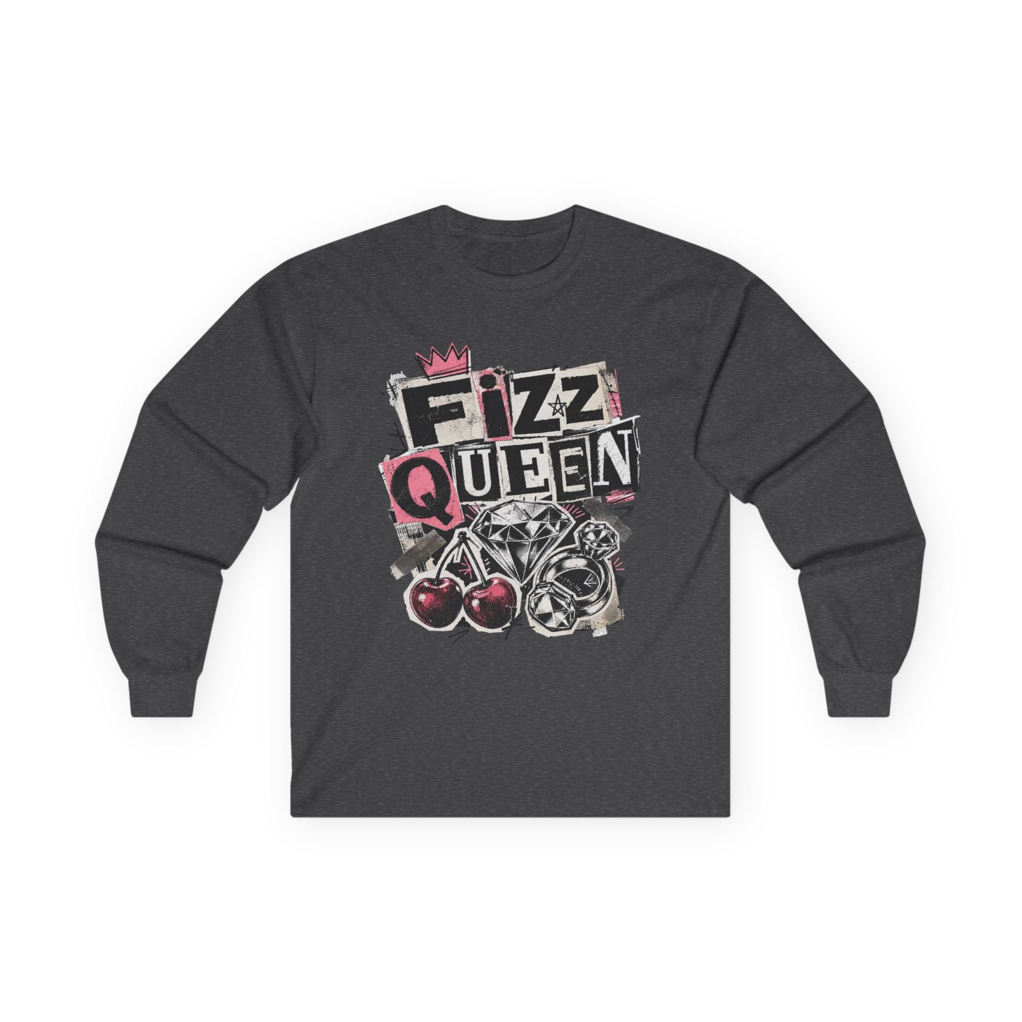 Fizz Queen Long Sleeve Tee - Gildan