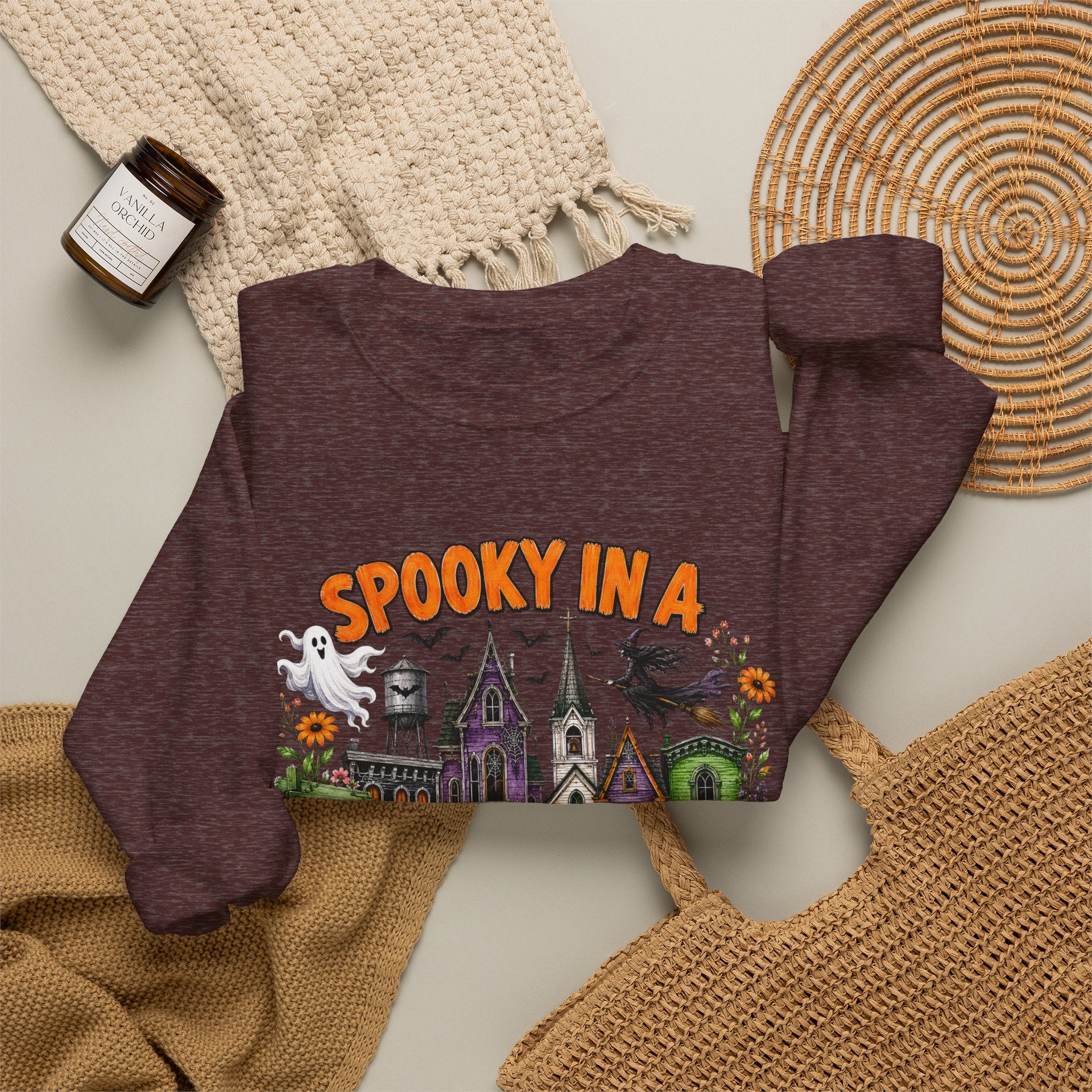 Spooky In A Smalltown Sweatshirt - Gildan