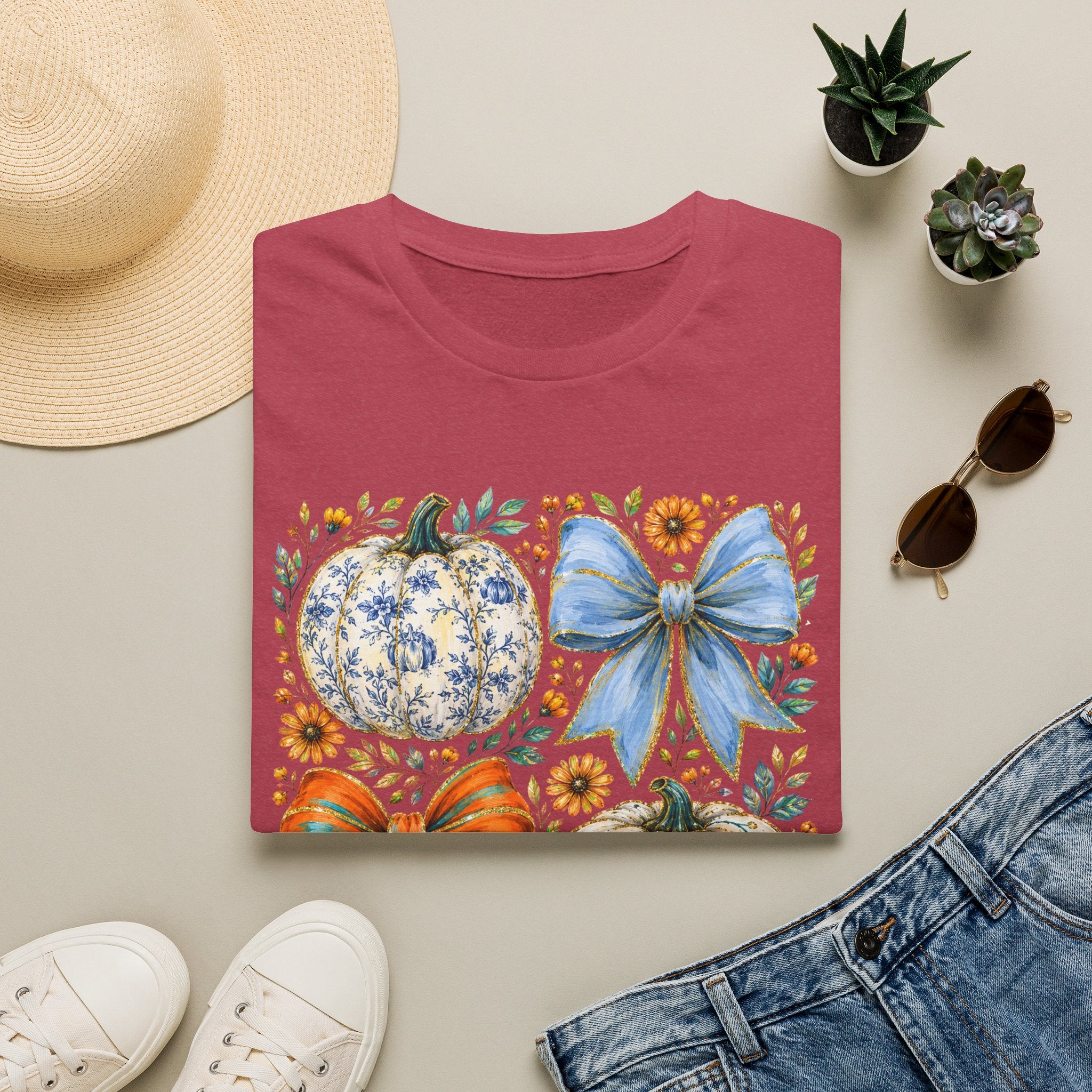 Pumpkin Bows Tee - Gildan
