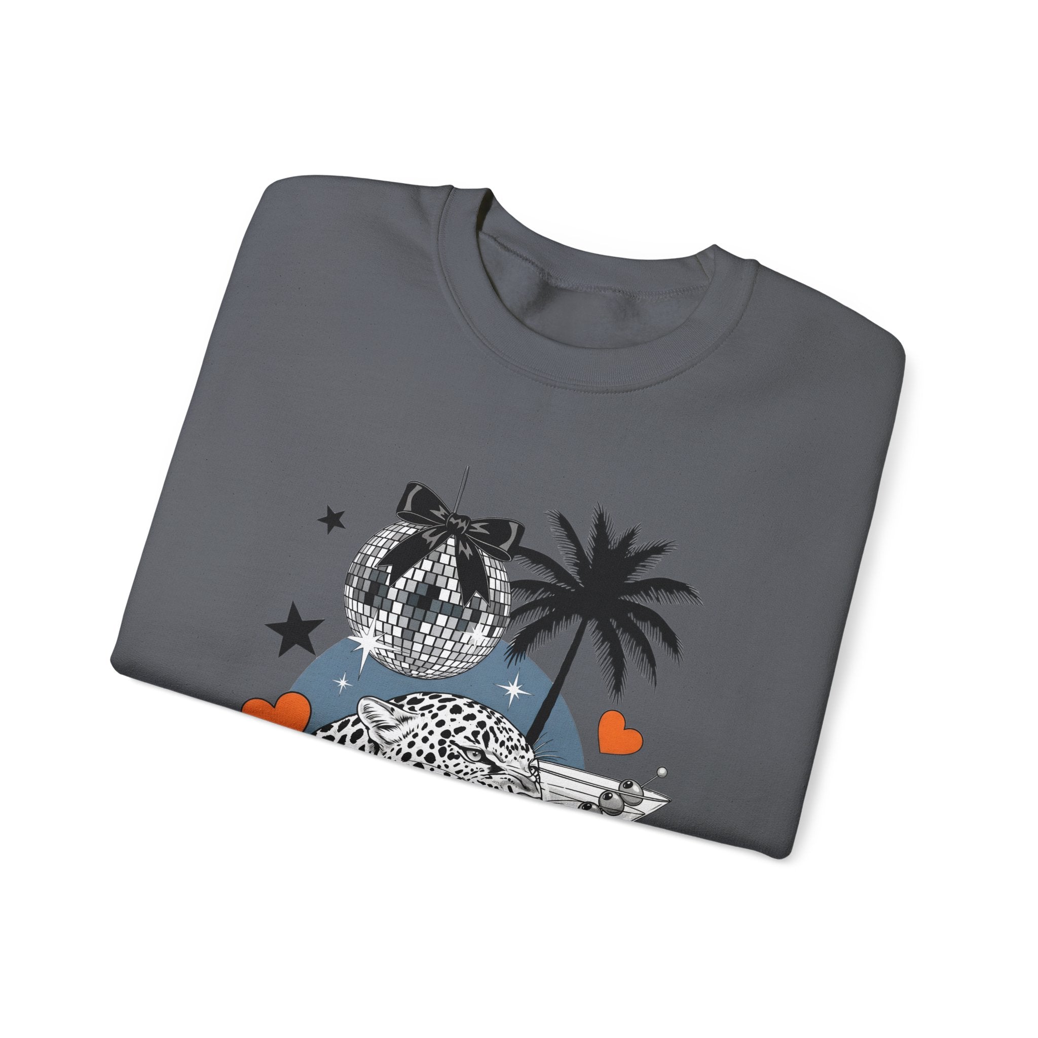 Disco Cheetah Sweatshirt - Gildan