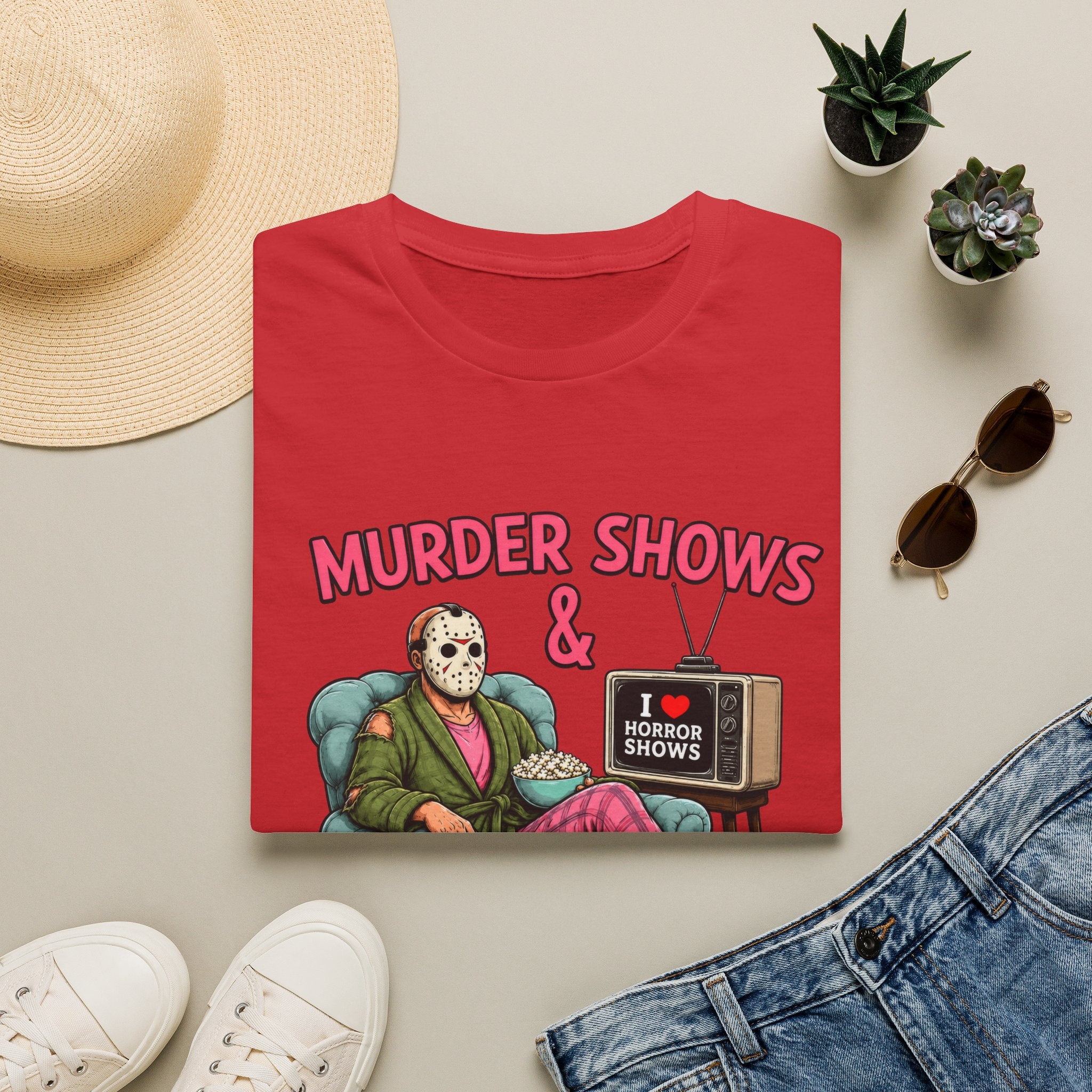 Murder Shows and Comfy Clothes Tee- Gildan