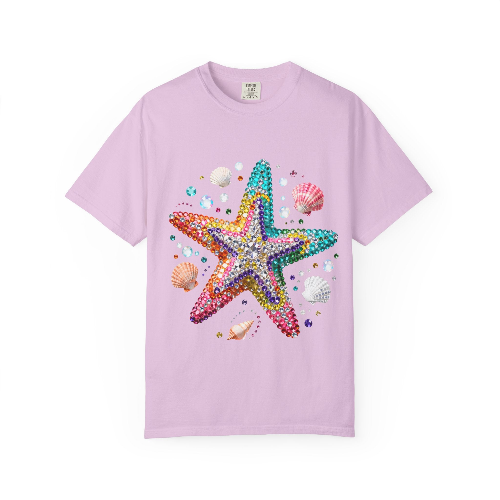 Jeweled Starfish Tee - Comfort Colors