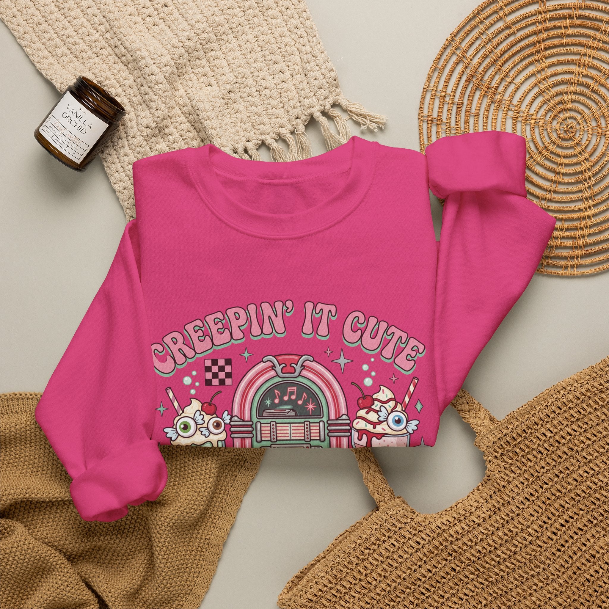 Creepin' It Cute Sweatshirt - Gildan