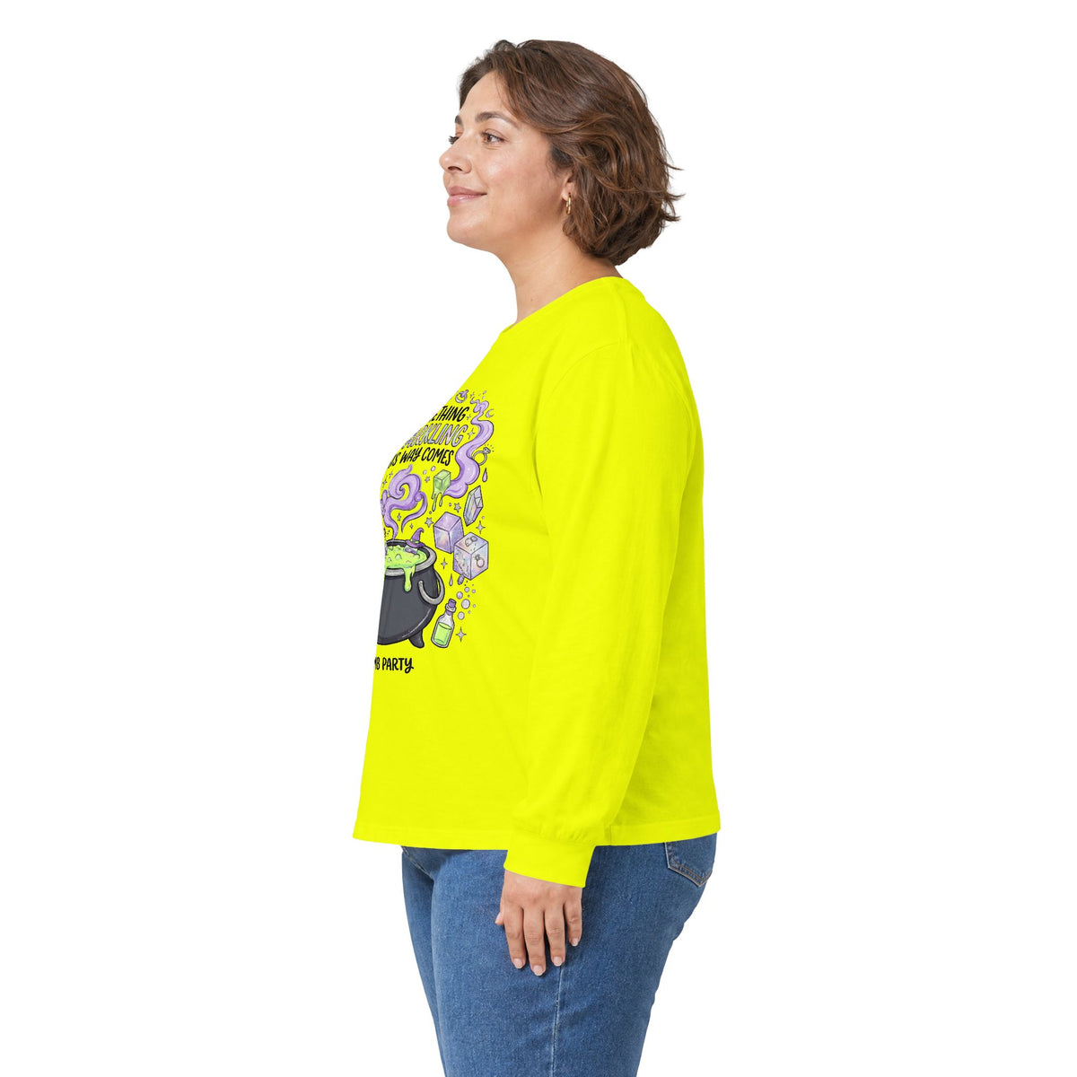 The Spooky Cauldron Long Sleeve Tee - Gildan