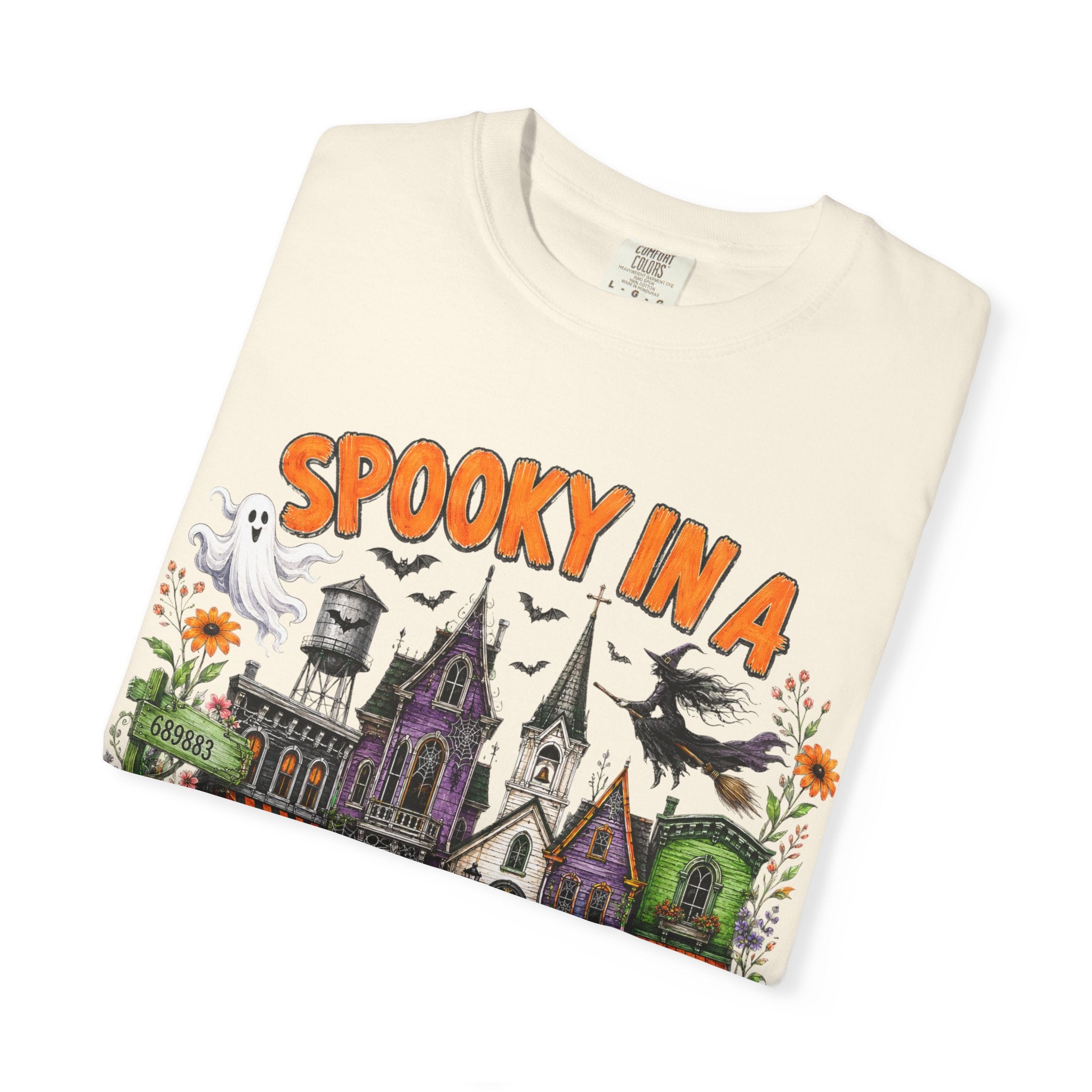 Spooky In A Small Town Tee - Comfort Colors