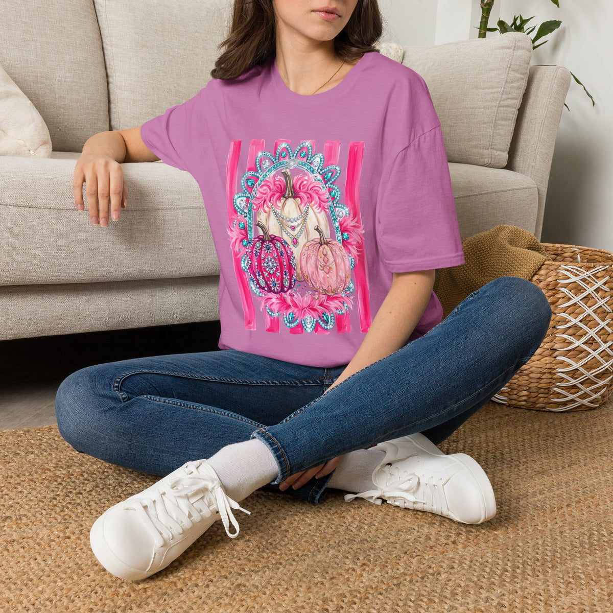Pink Pumpkins Glam Tee - Gildan
