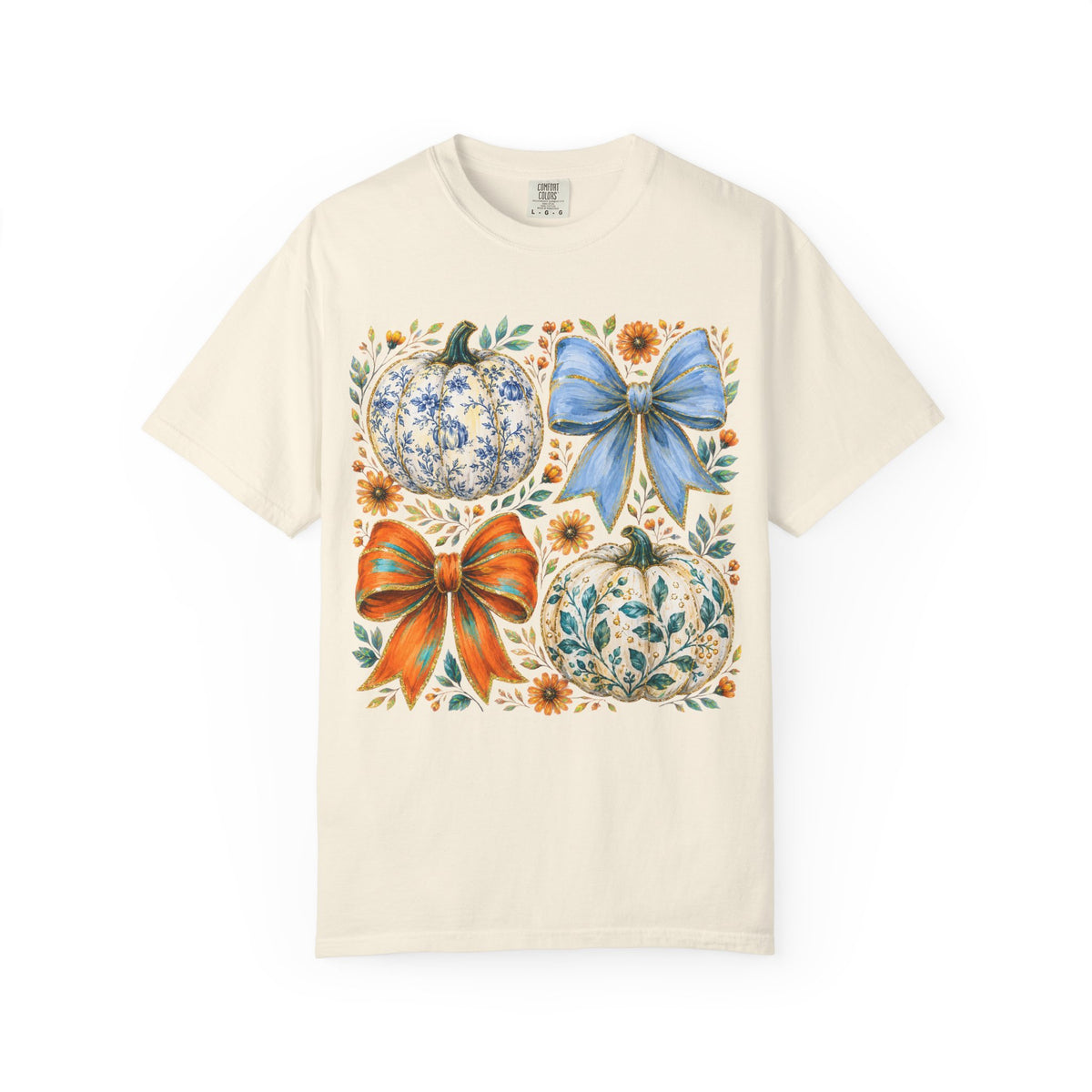 Pumpkin Bows Tee - Comfort Colors