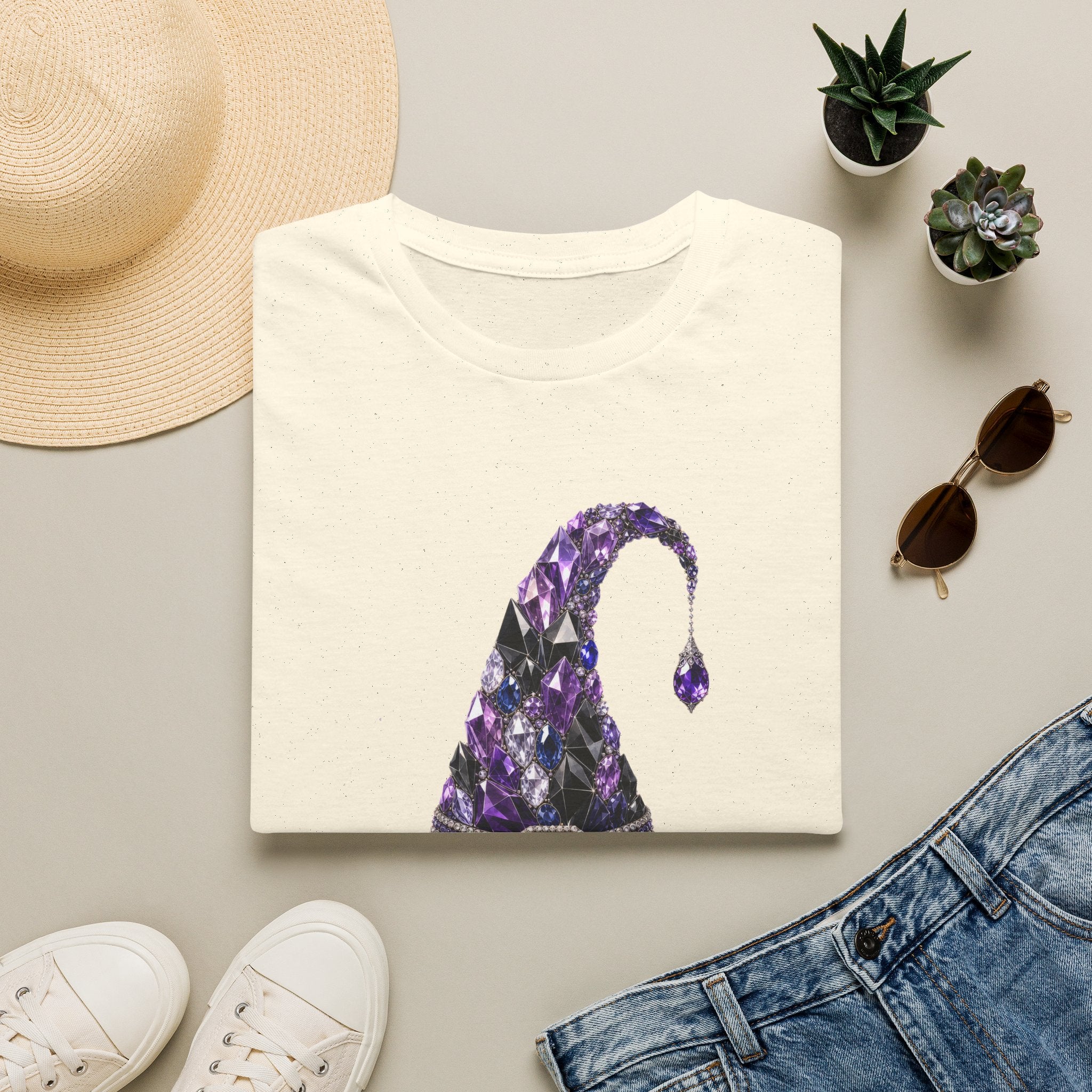 The Jeweled Witches Hat Tee - Gildan