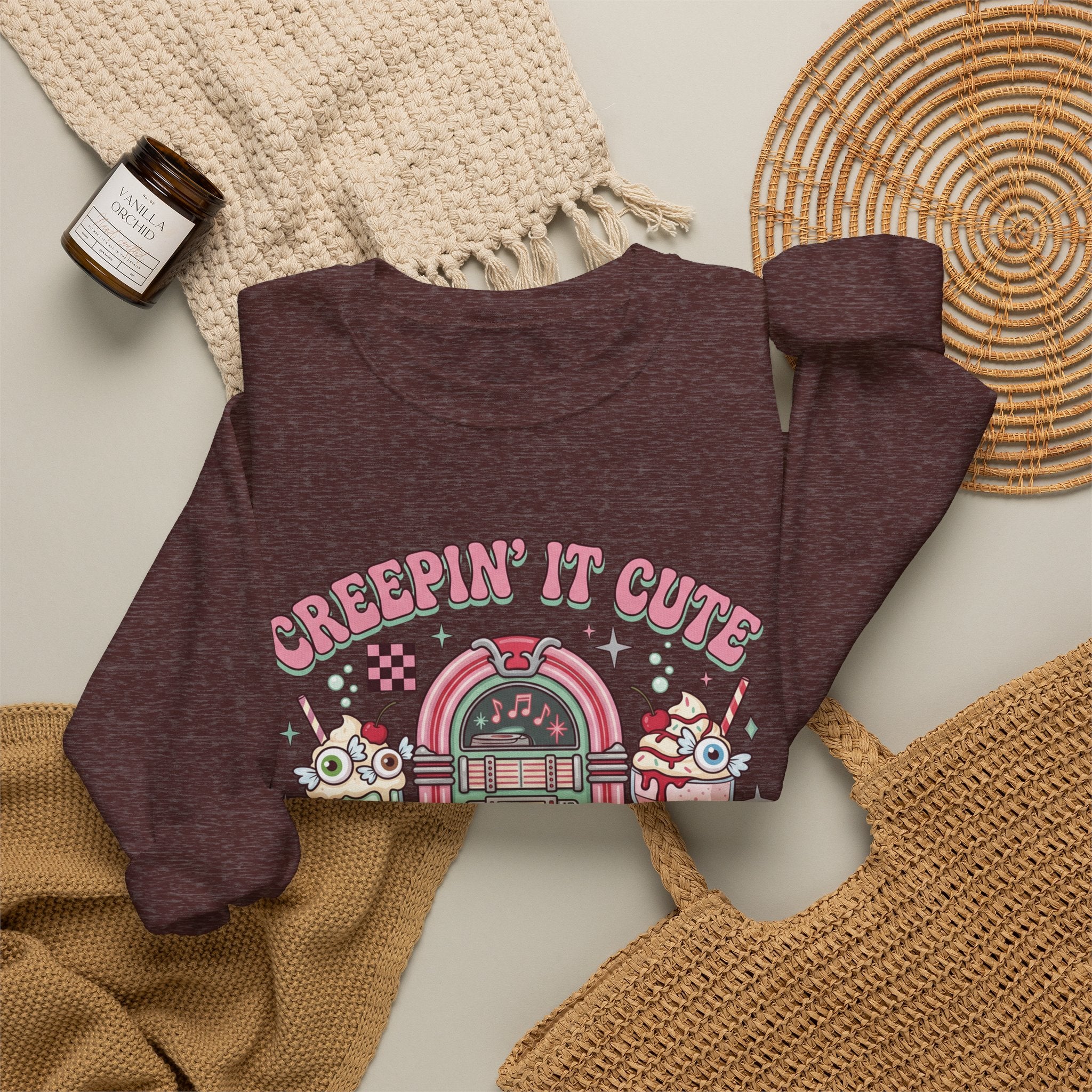 Creepin' It Cute Sweatshirt - Gildan