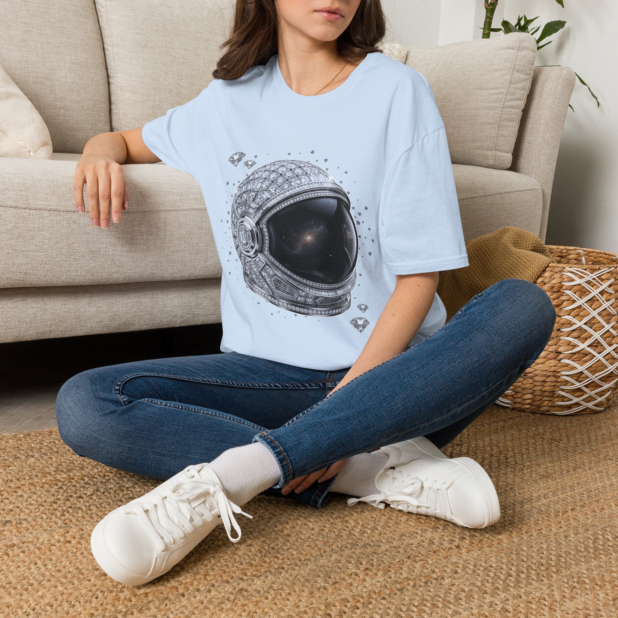 Sparkle Astronaut Tee - Gildan