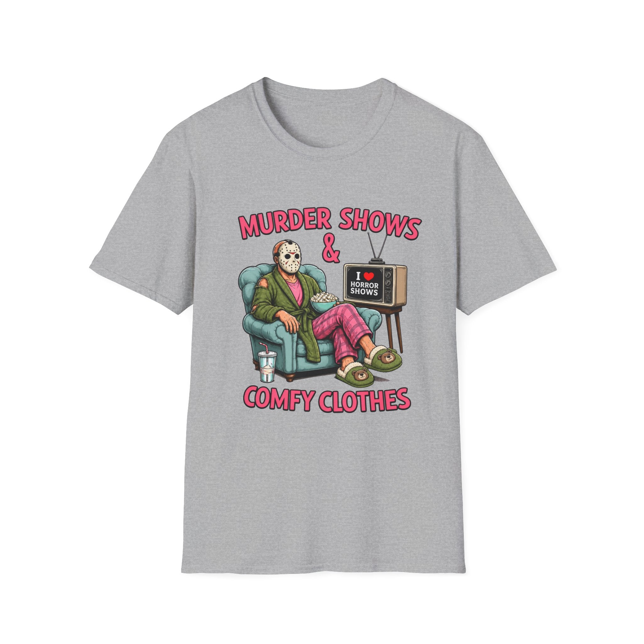 Murder Shows and Comfy Clothes Tee- Gildan