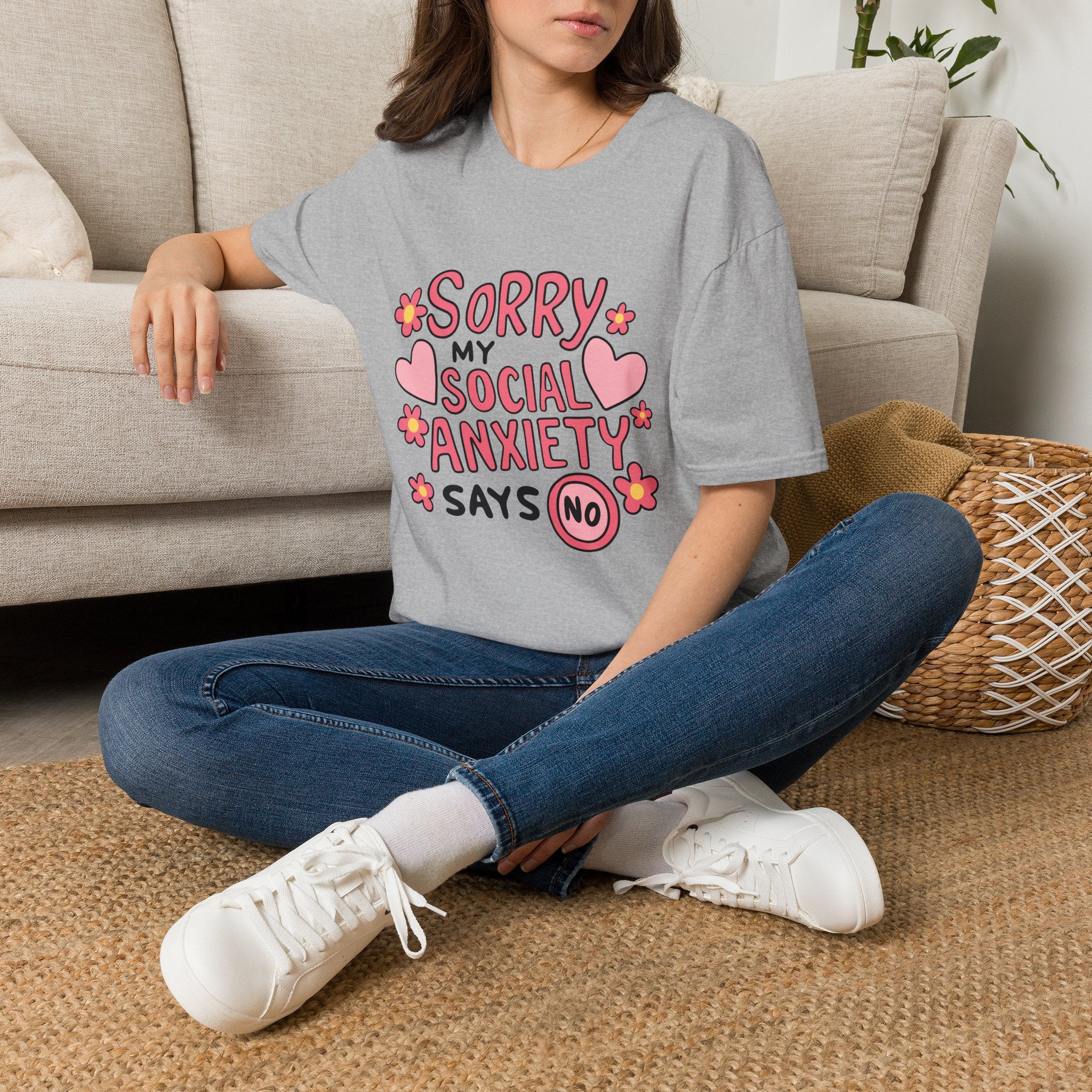 My Social Anxiety Says No Tee- Gildan