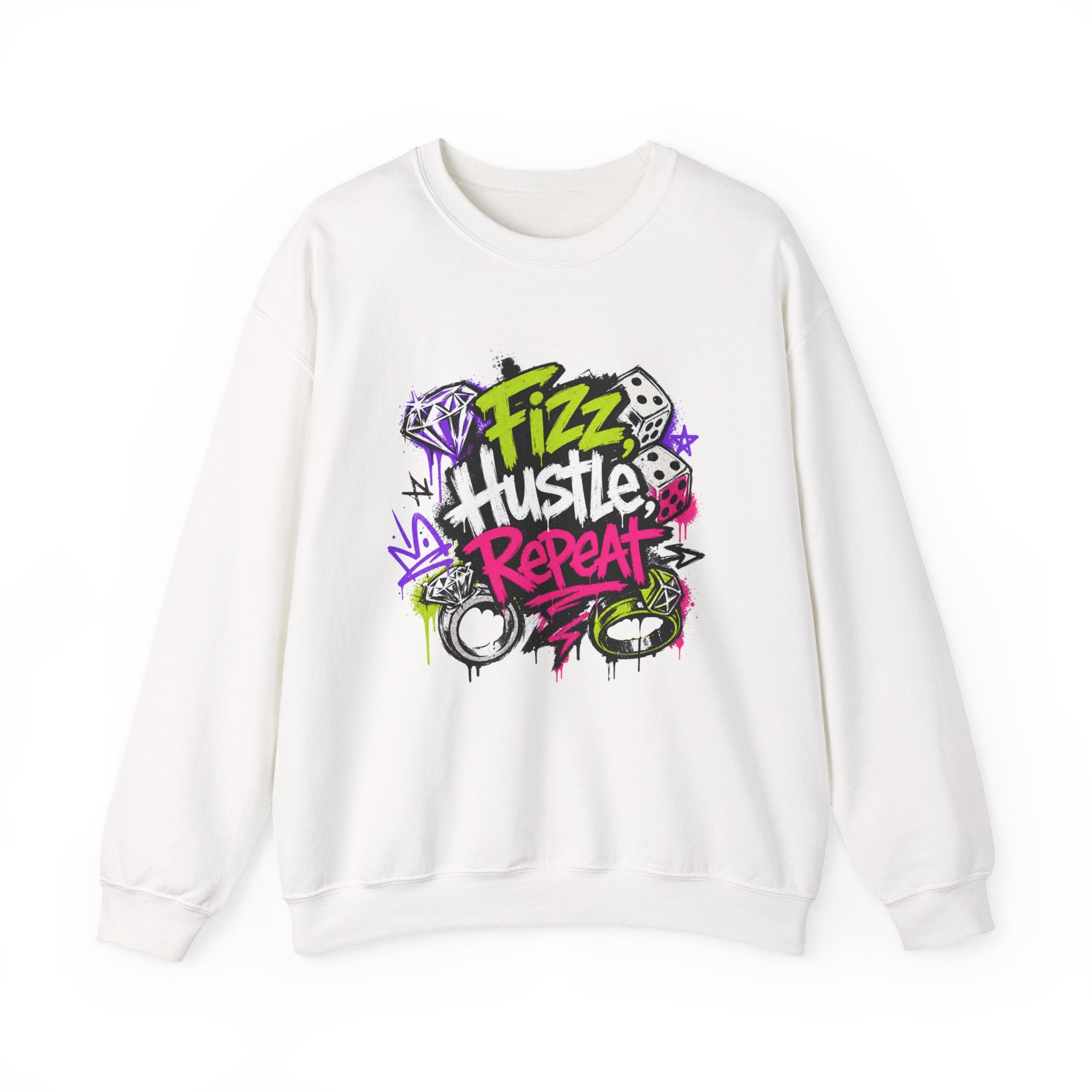 Fizz Hustle Repeat Sweatshirt - Gildan