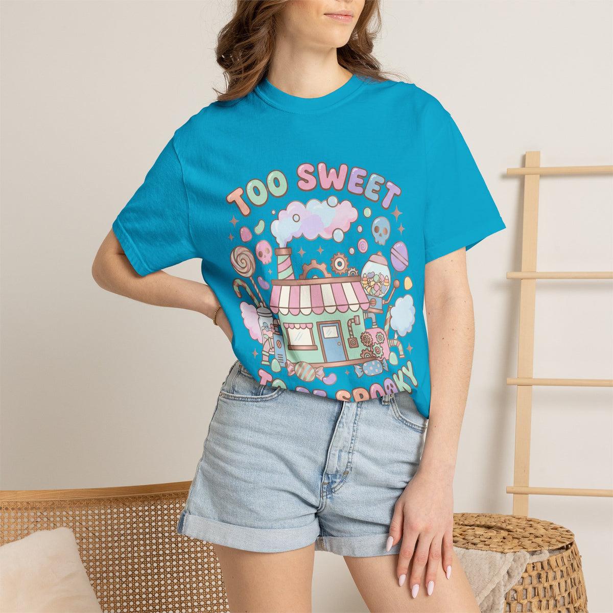 Too Sweet To Be Spooky Tee - Comfort Colors
