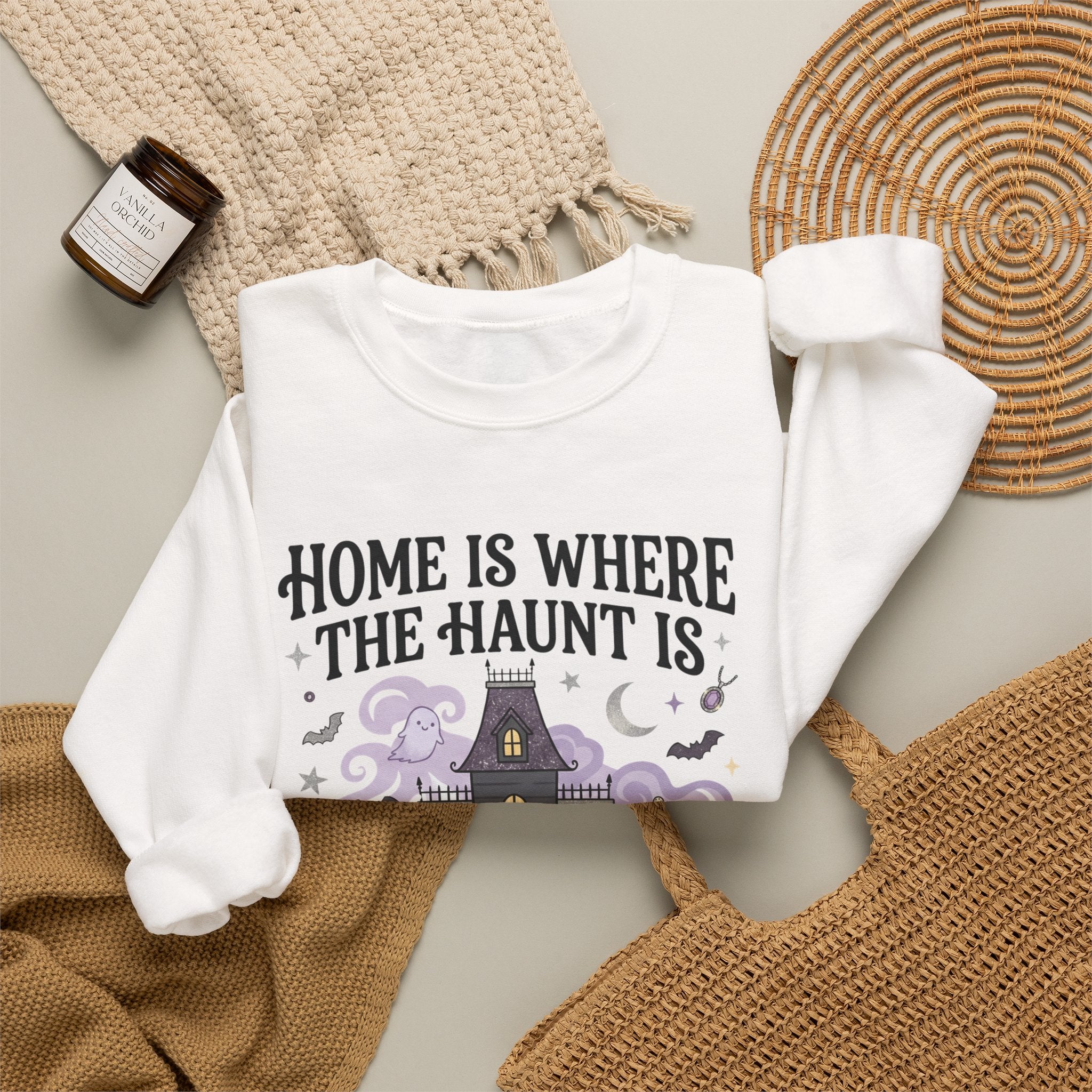 Home Is Where The Haunt Is Sweatshirt - Gildan