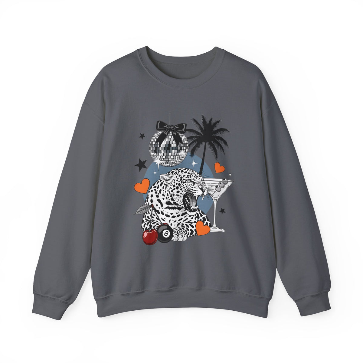 Disco Cheetah Sweatshirt - Gildan