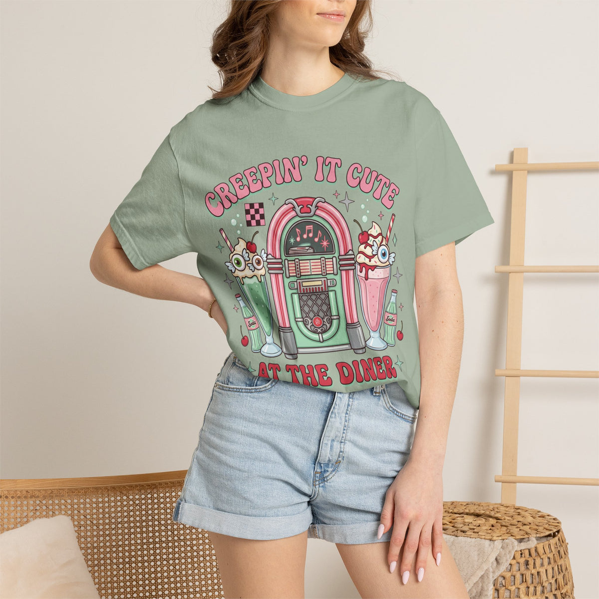 Creepin' It Cute Tee - Comfort Colors