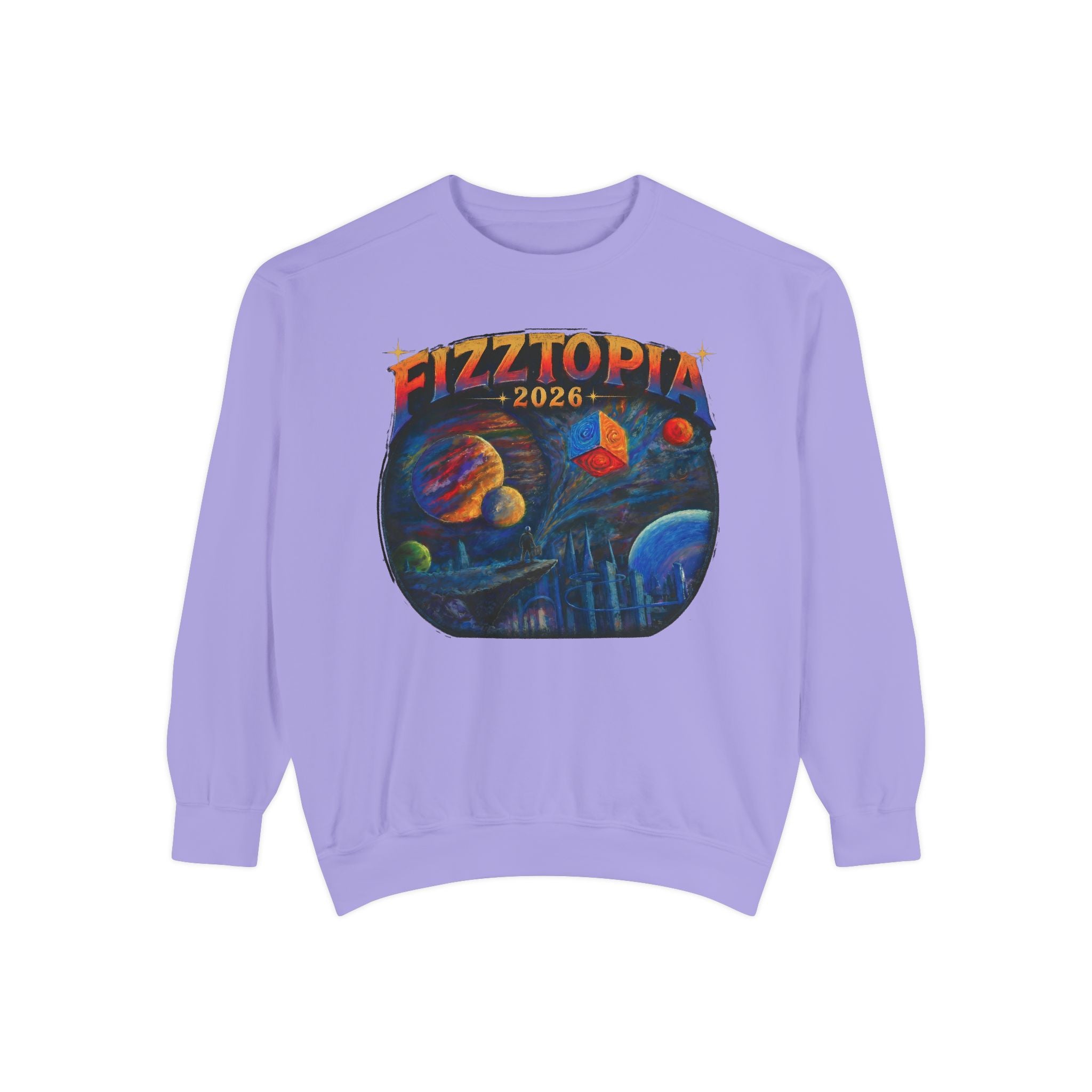 Daddy Ring Bomb's Fizztopia Galaxy Sweatshirt - Comfort Colors