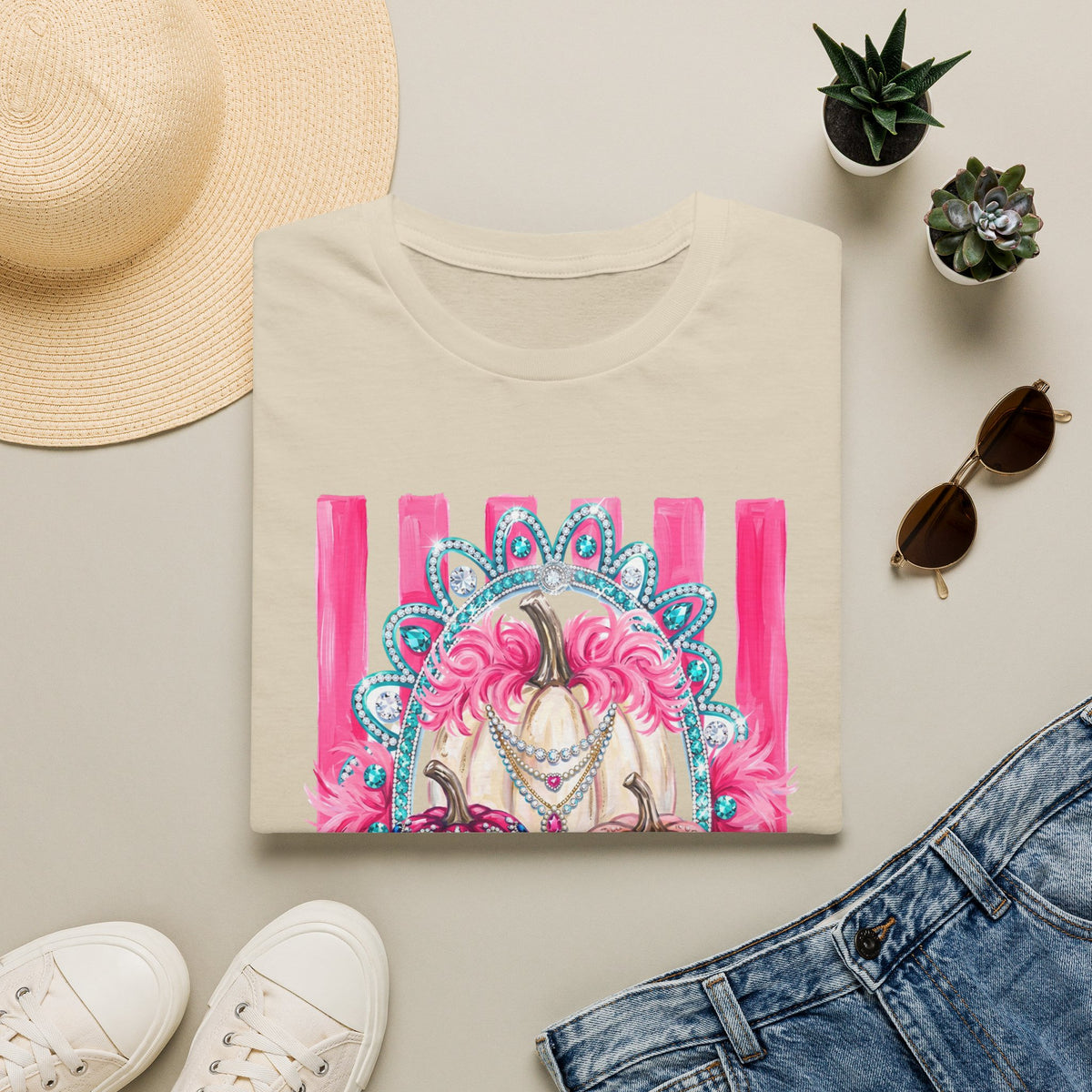 Pink Pumpkins Glam Tee - Gildan
