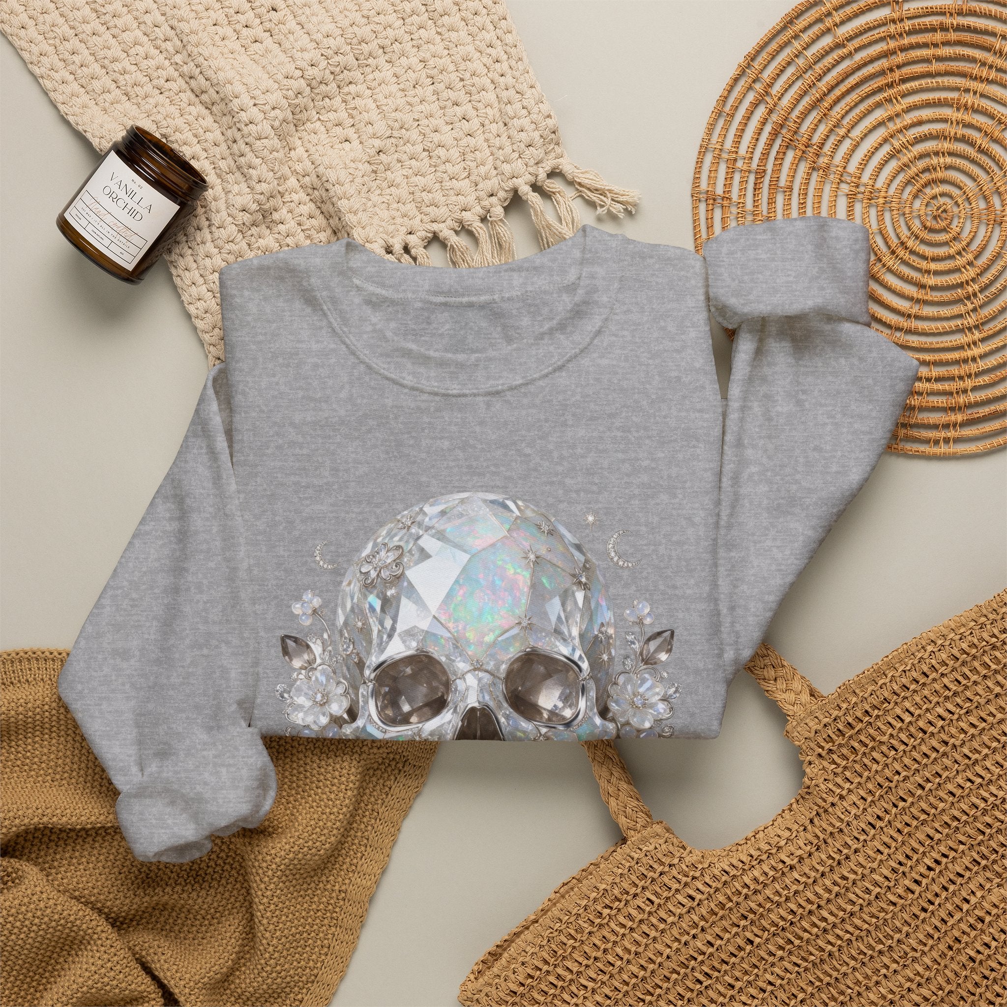 The Moonstone Skull Sweatshirt - Gildan
