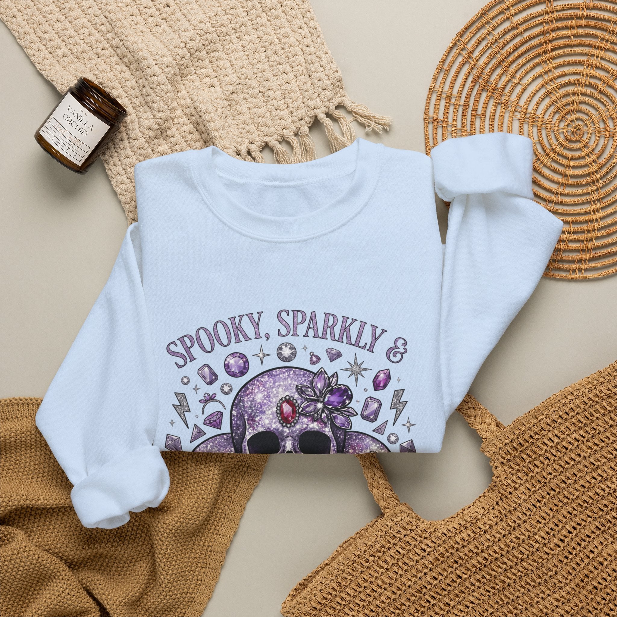 Spooky and Sparkly Sweatshirt - Gildan