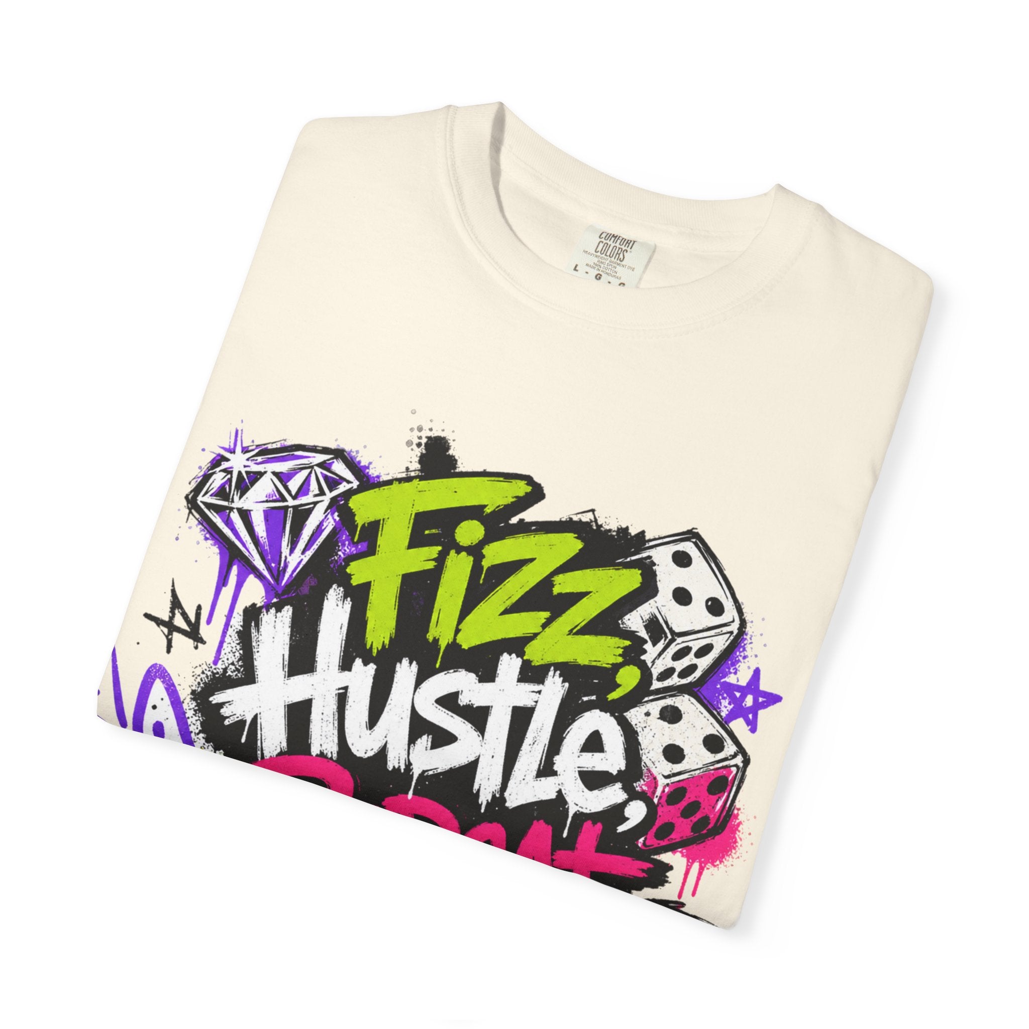 Fizz Hustle Repeat Tee - Comfort Colors