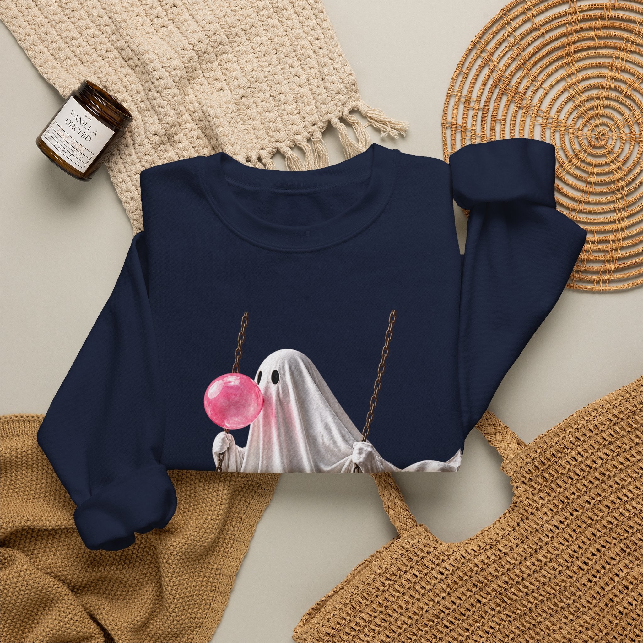 Bubblegum Ghost Sweatshirt - Gildan