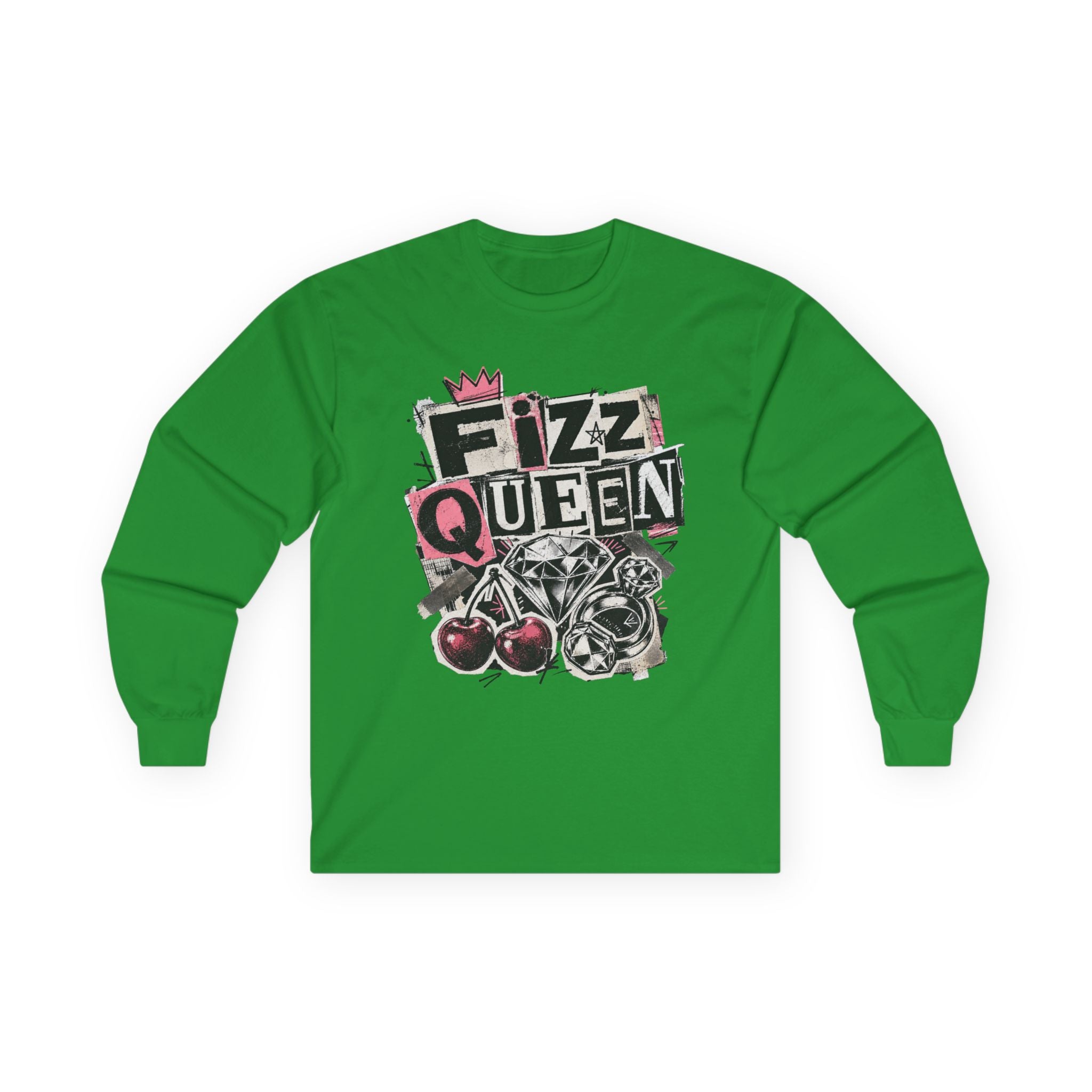 Fizz Queen Long Sleeve Tee - Gildan